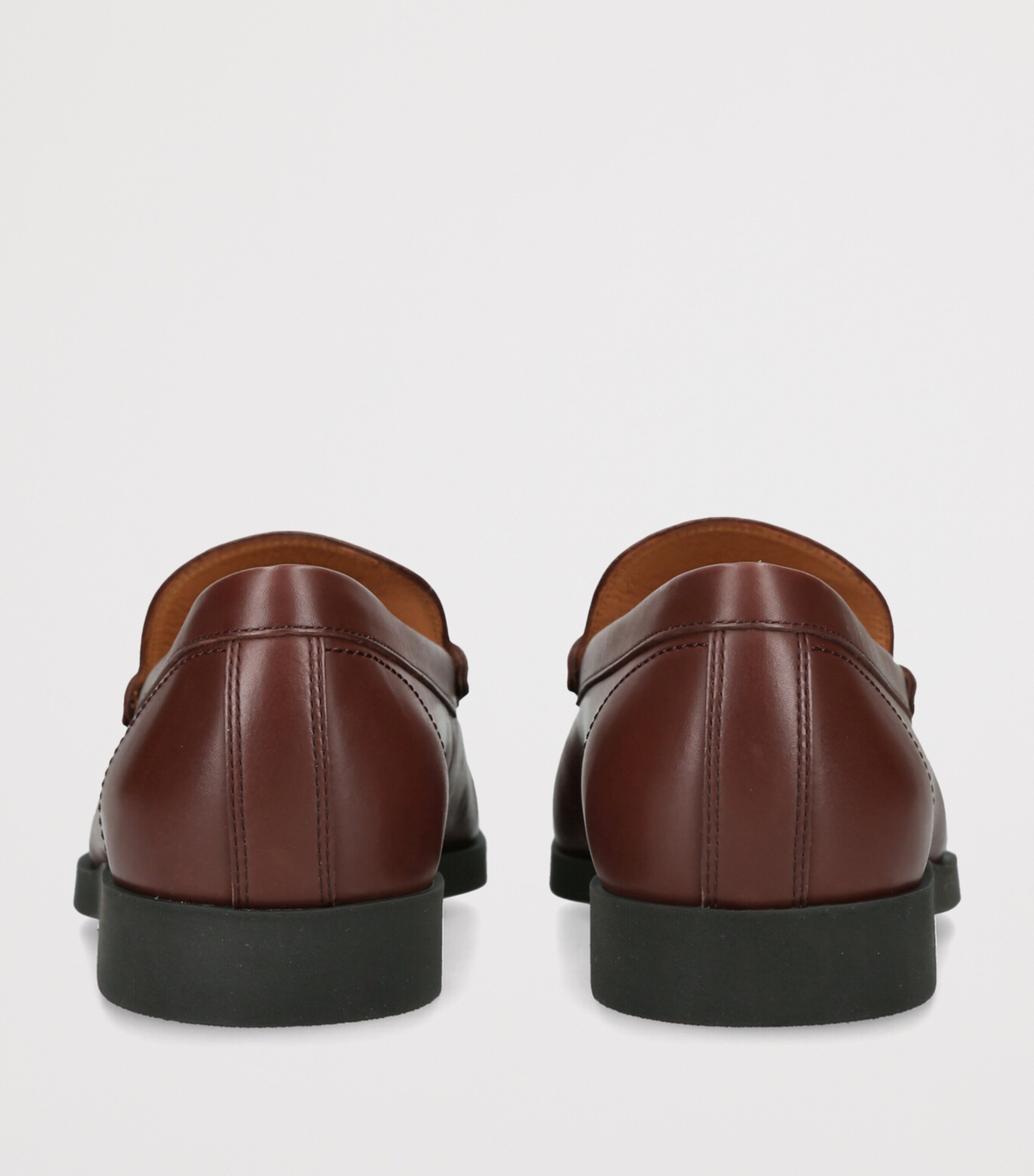 Leather Moccasins DARK BROWN Image 2