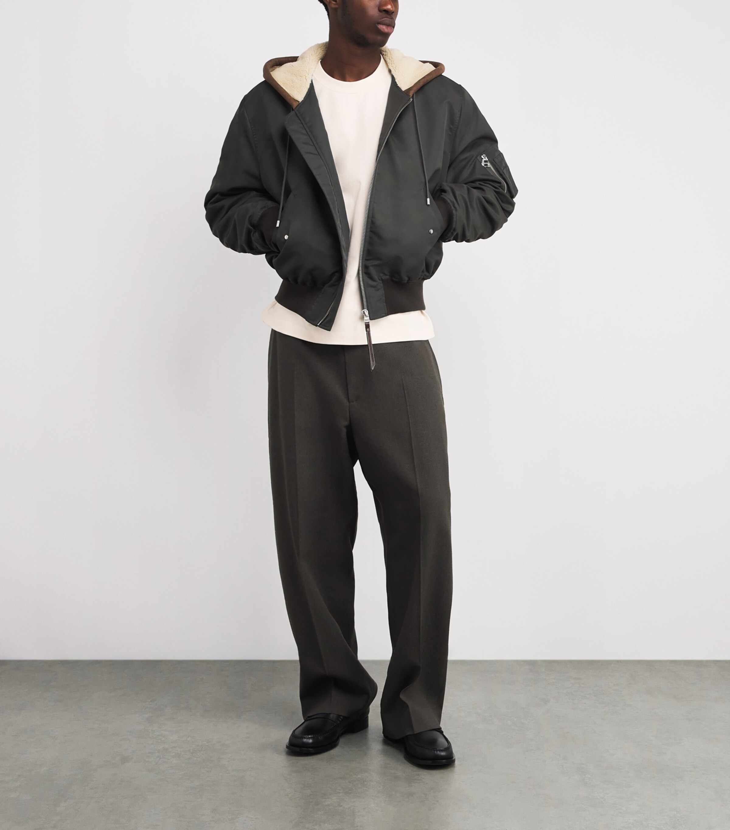 Cotton Logo T-Shirt OAT/GREEN/RED Image 2