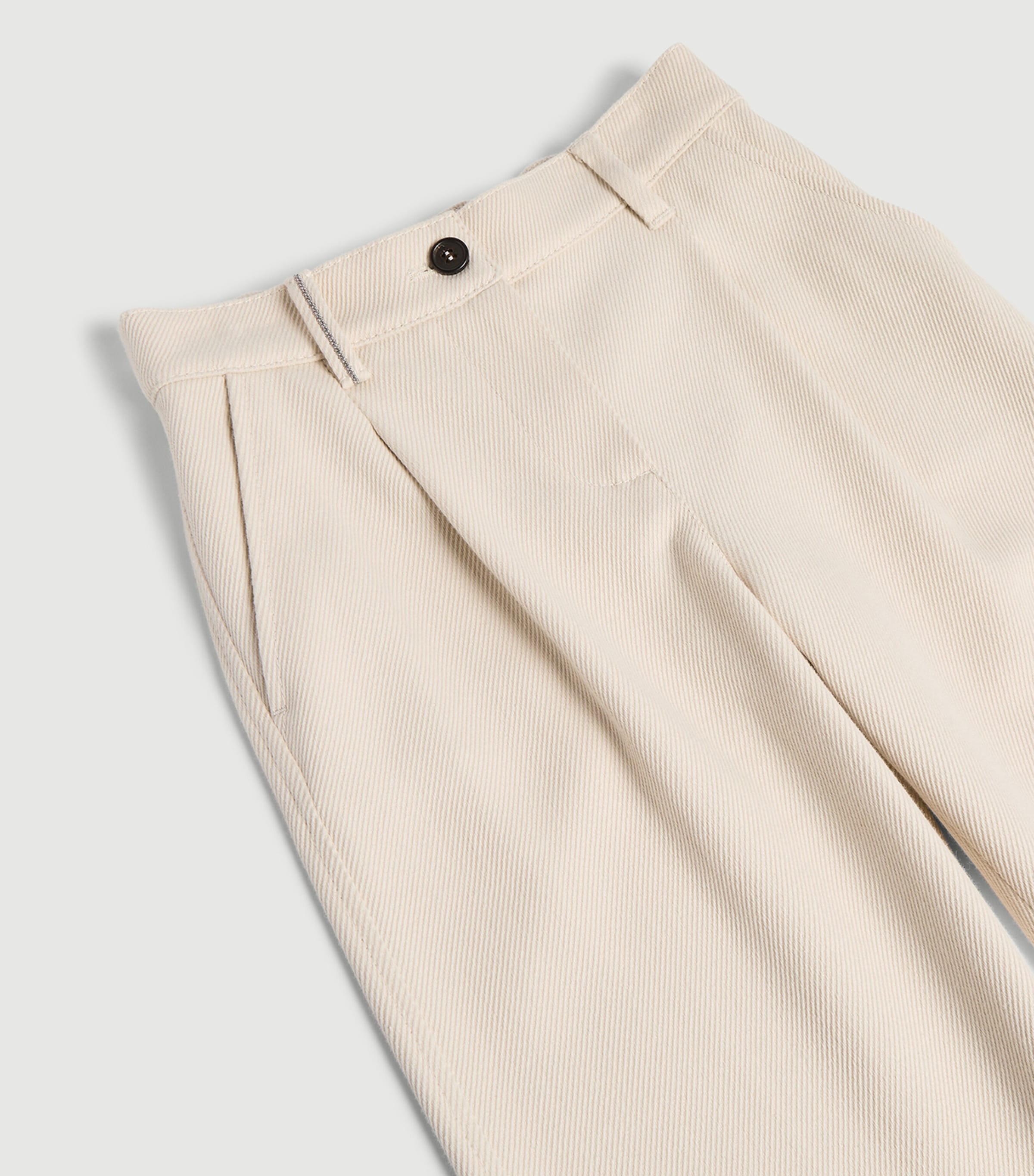 Brunello Cucinelli Kids Cotton-Wool Monili Trousers (4-6 Years) — photo 3