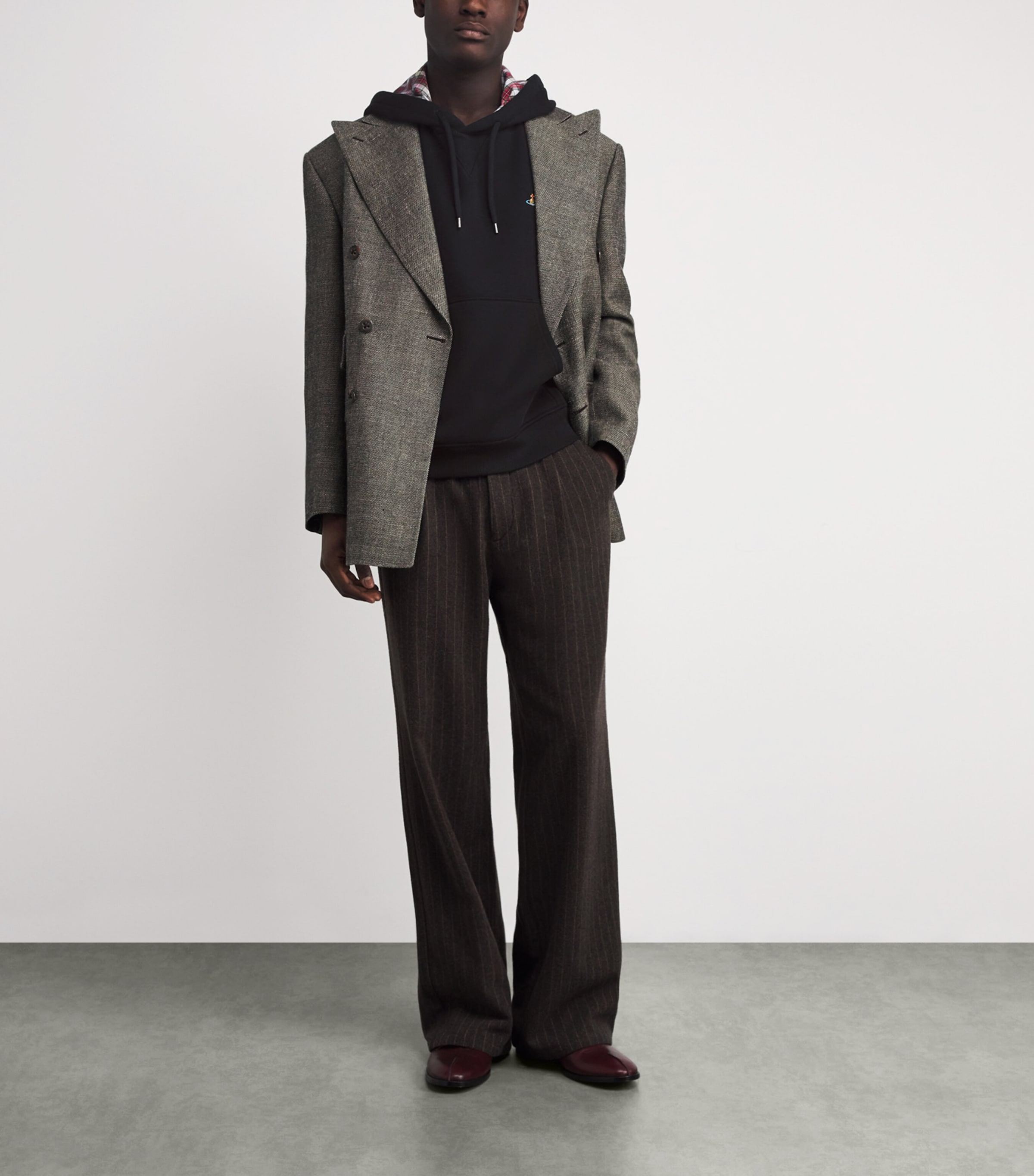 Cotton Orb Ashton Hoodie O103 BLACK/RED Image 2