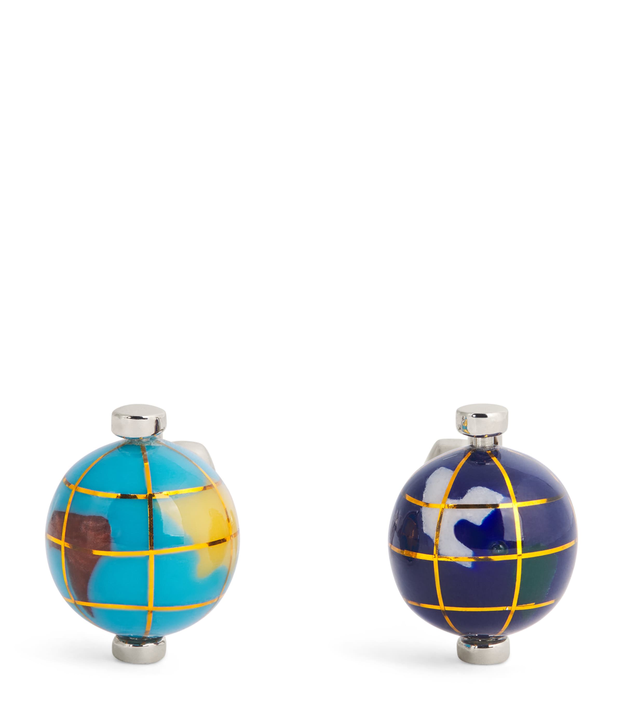 Spinning Globe Cufflinks 41_BLUE Image 1