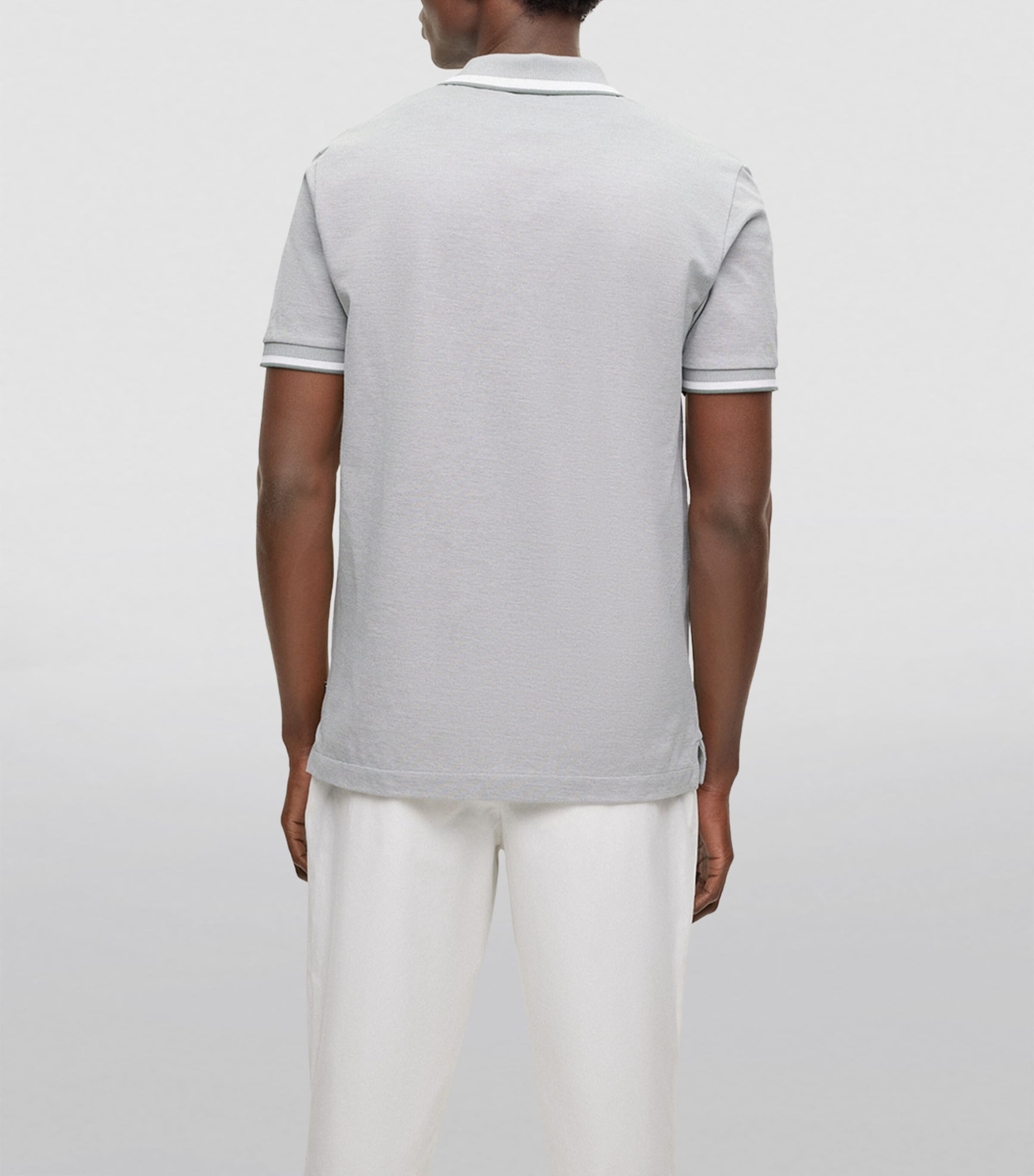 Stripe-Detail Polo Shirt 343 Image 4