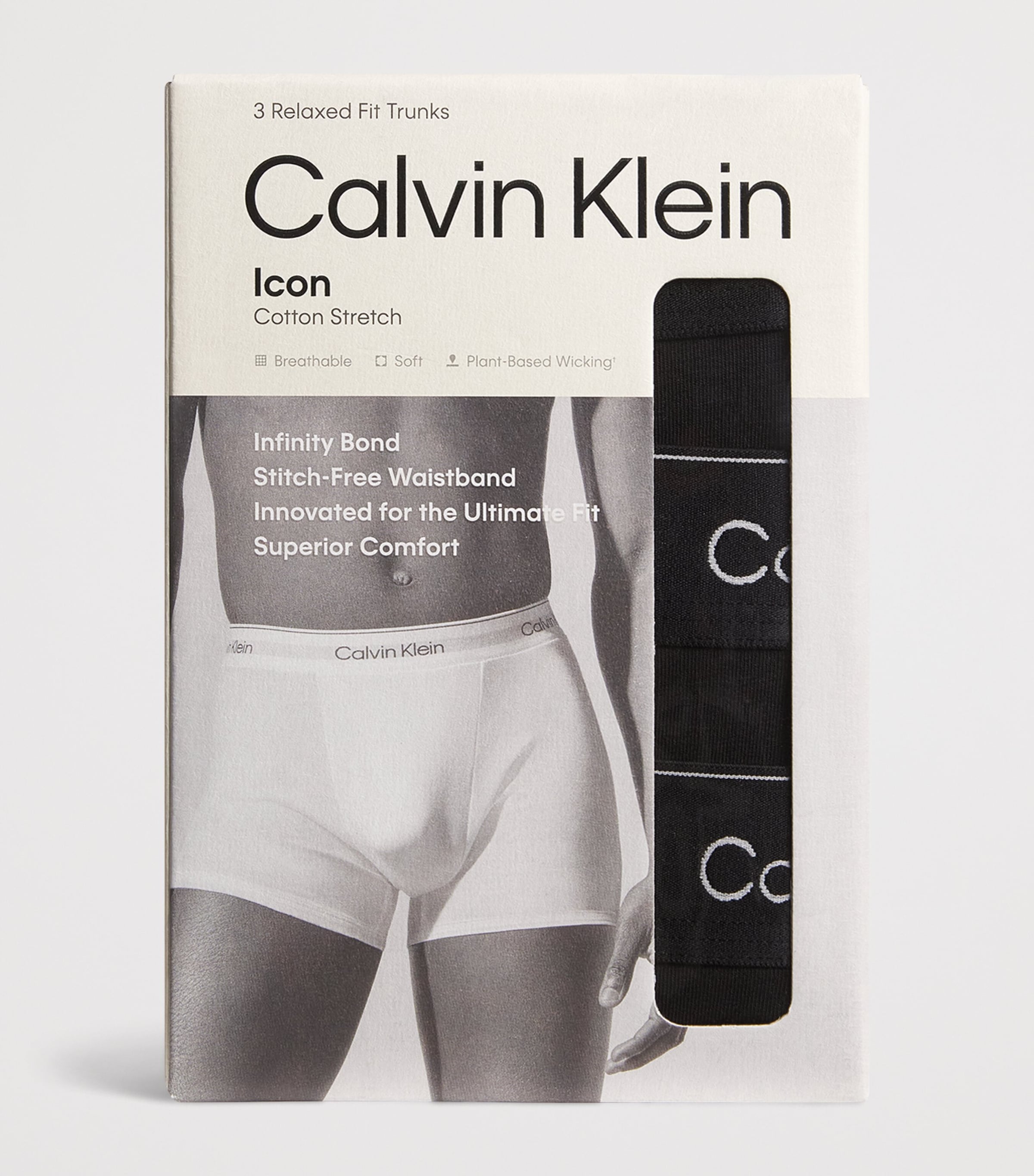 Stretch-Cotton Icon Boxer Briefs (Pack of 3) TM6-BLACK Image 4