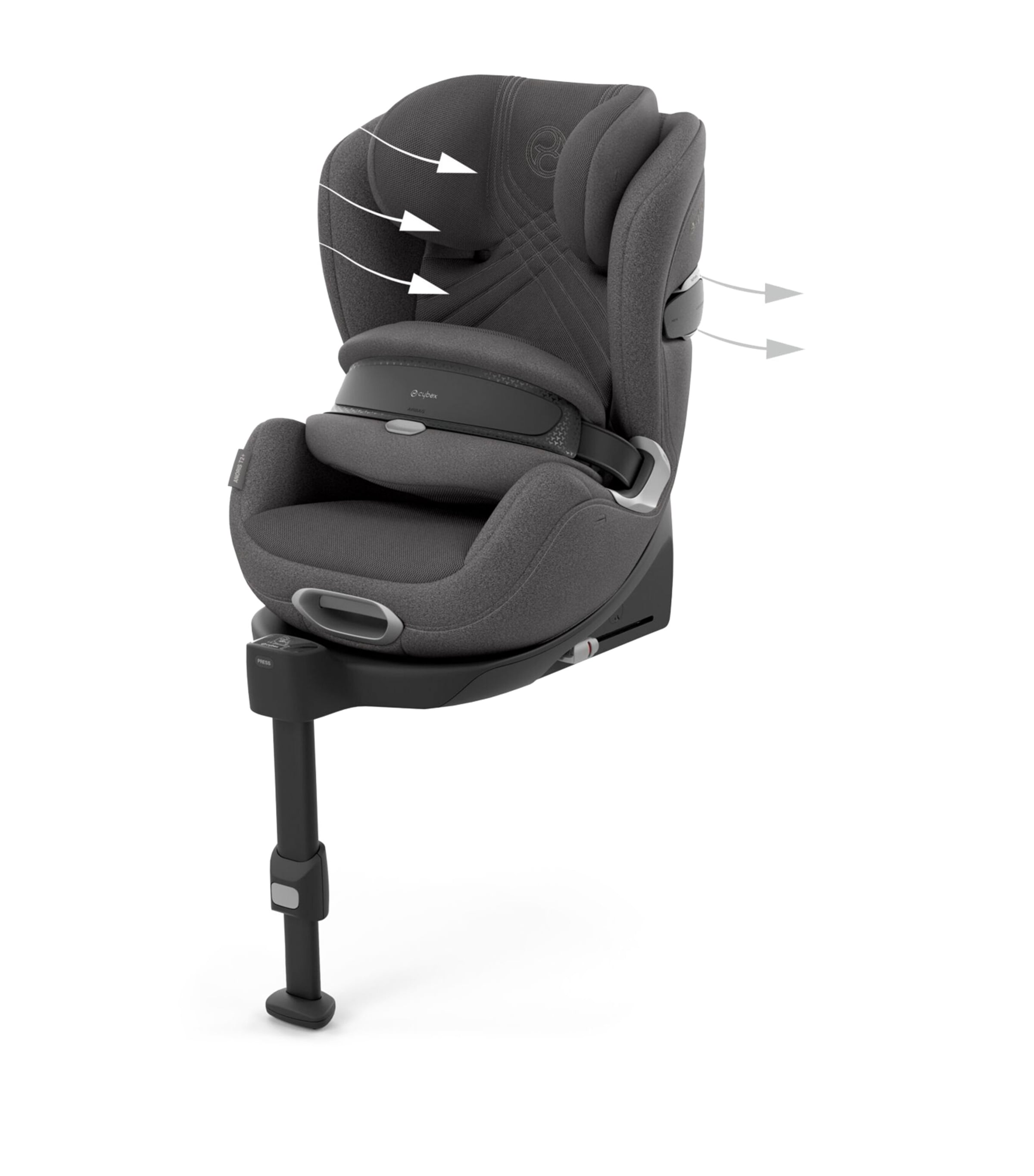 Anoris T2 i-Size Car Seat DARK GREY Image 5