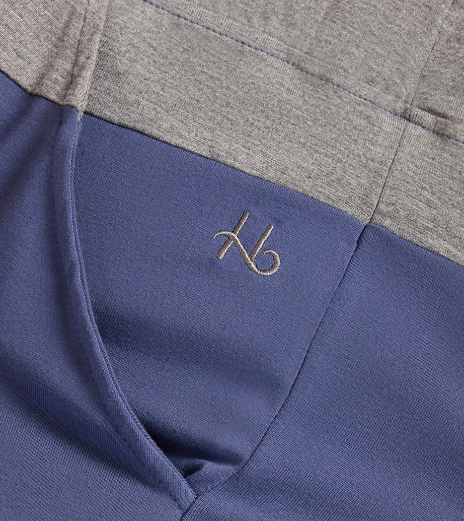 Contrast Lounge Shorts CORG-CORNBLU/MID GRY Image 2