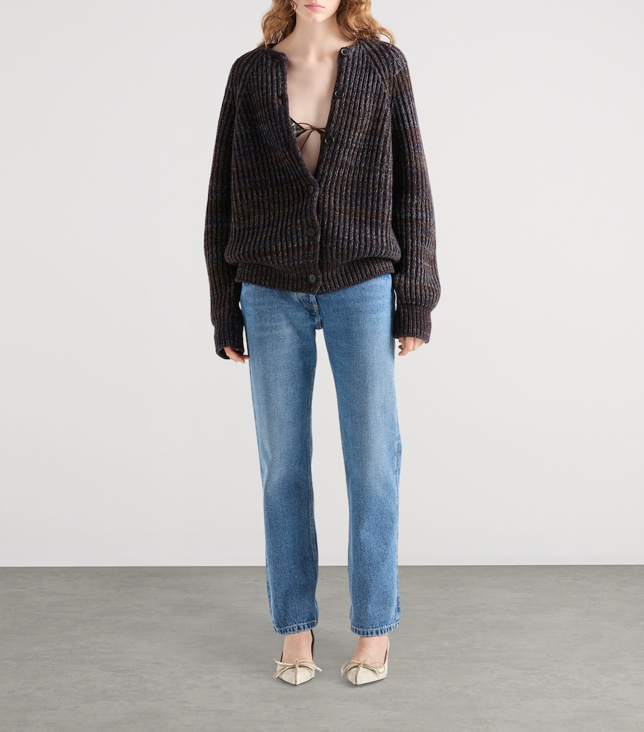 Prada Womens Low-Rise Straight Jeans Image 2