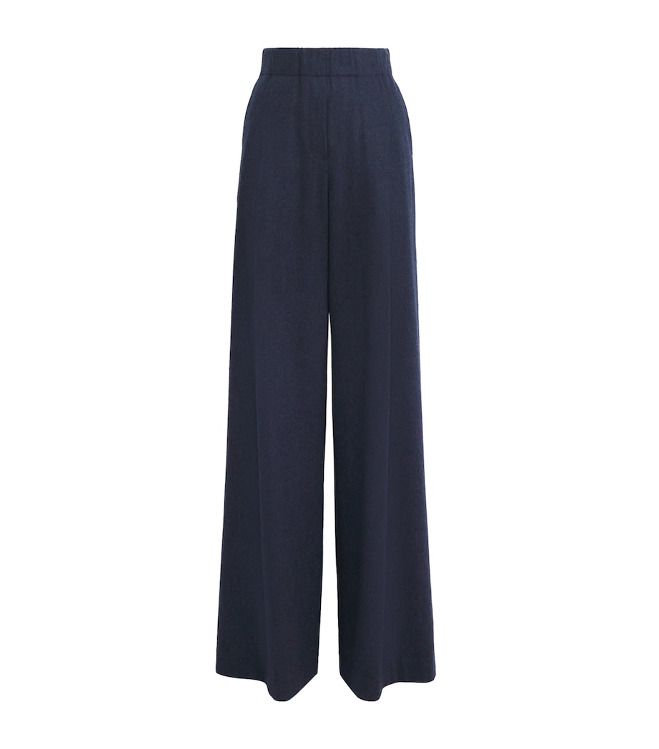 Wool-Cashmere Astor Wide-Leg Trousers 0005427 ADMR BLU MLN Image 1