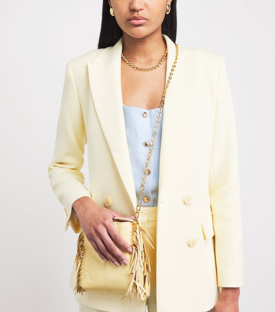 Maje Gold-Tone Chain Shoulder Strap Gold Image 4