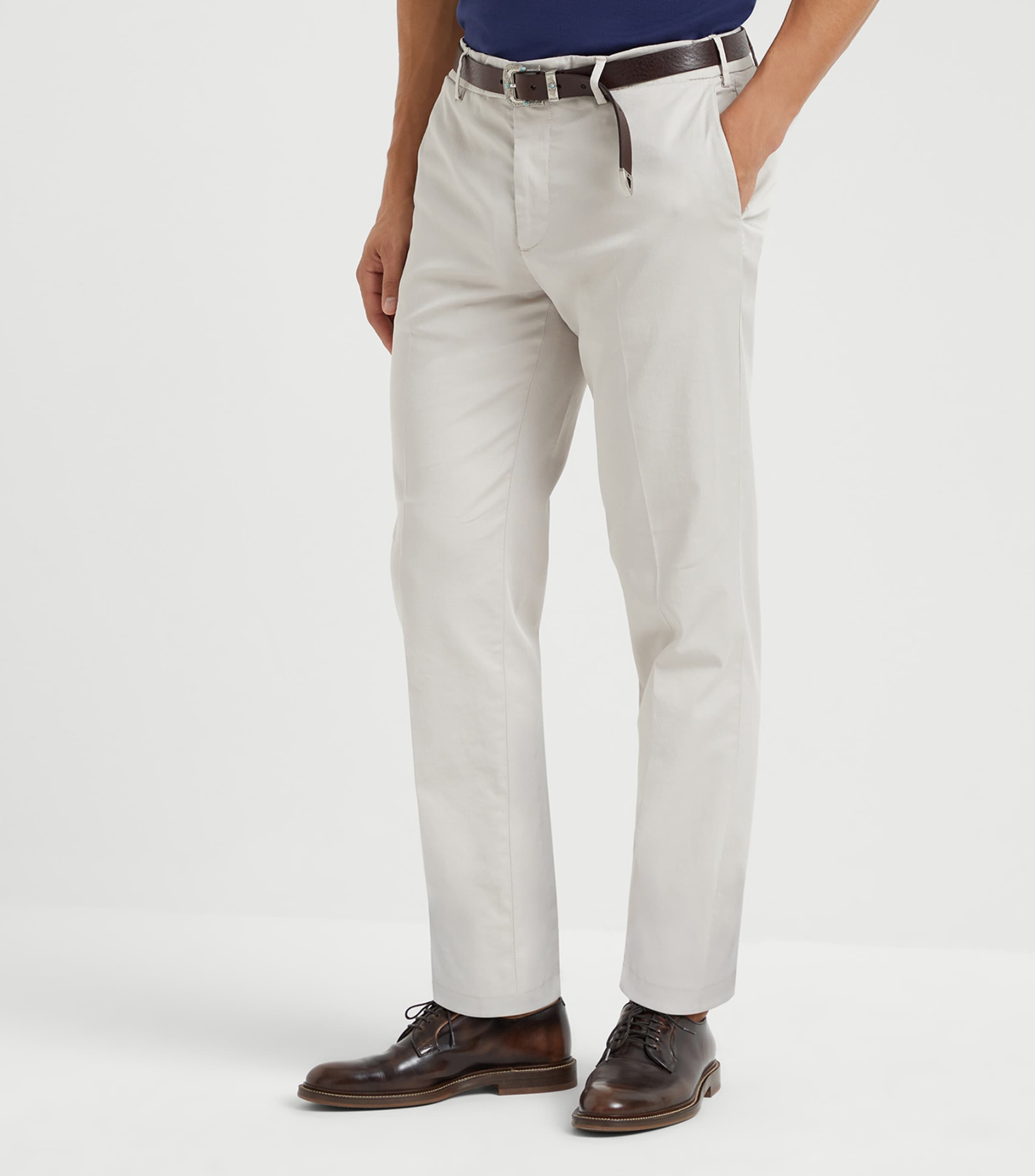 Brunello Cucinelli Pima Cotton Comfort Gabardine Italian