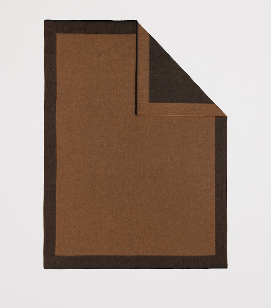 Cashmere Arran Border Throw (150cm x 200cm) VICUNA Image 2