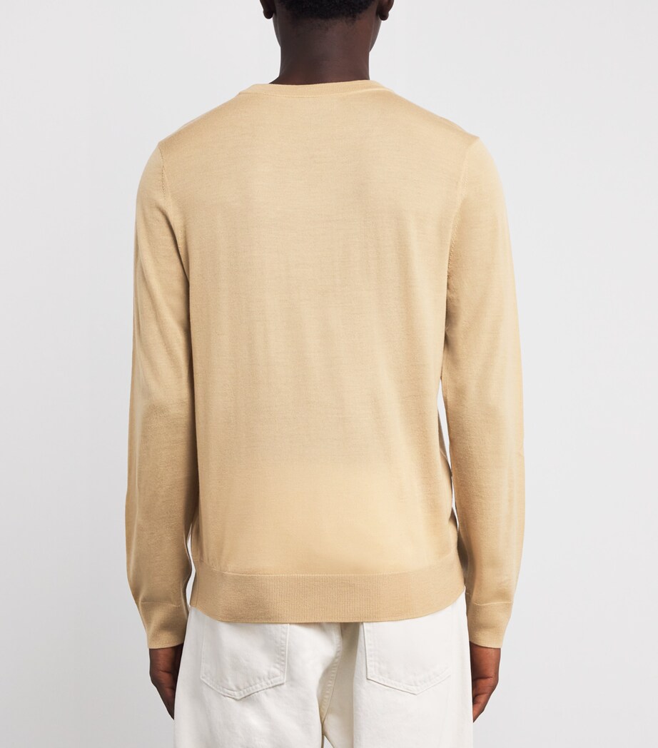 Merino Crew-Neck Sweater 14A_OCHRE Image 4