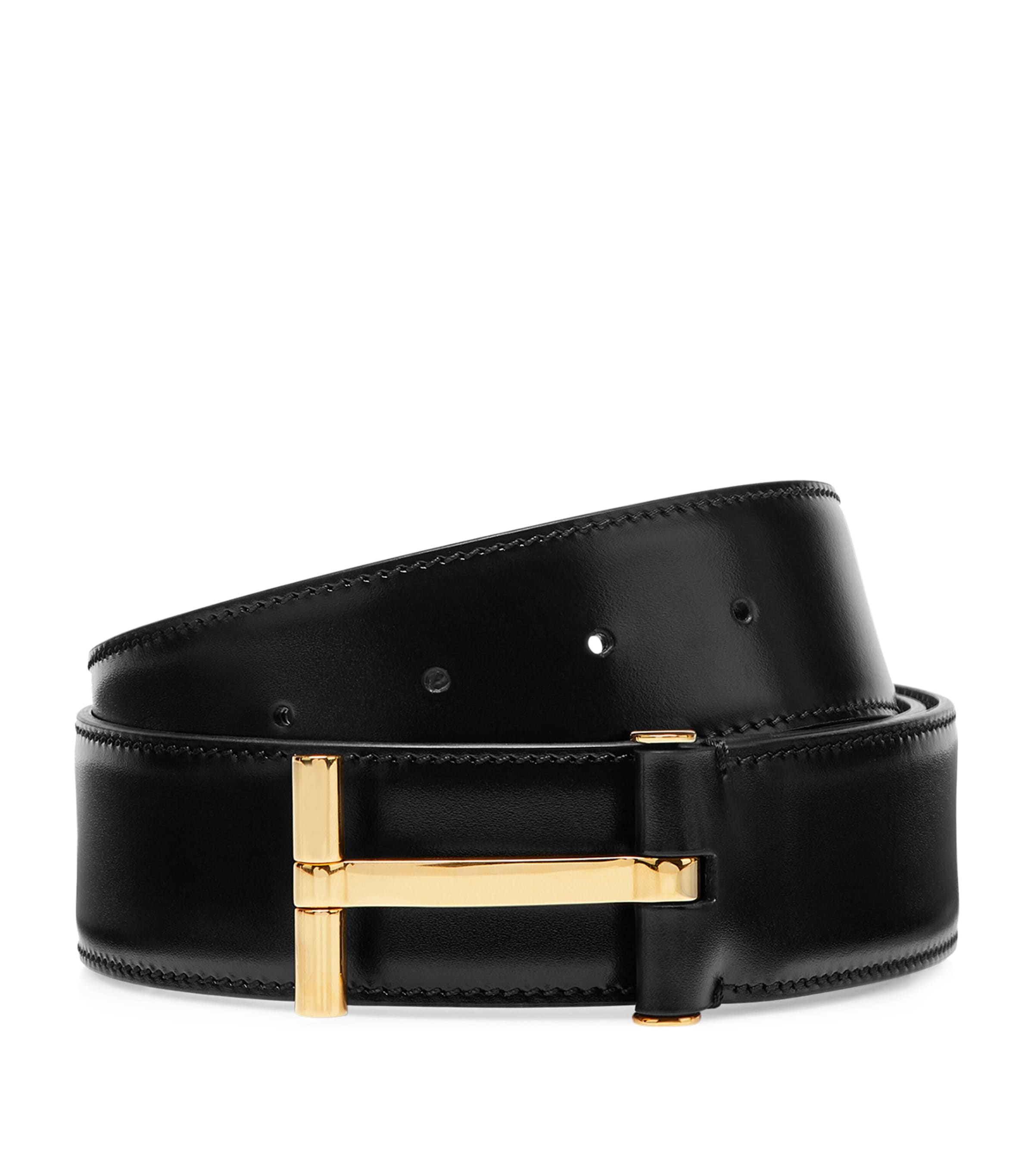 TOM FORD Leather Classic T Belt | Men Accessories | Belts | Designers | Tom Ford