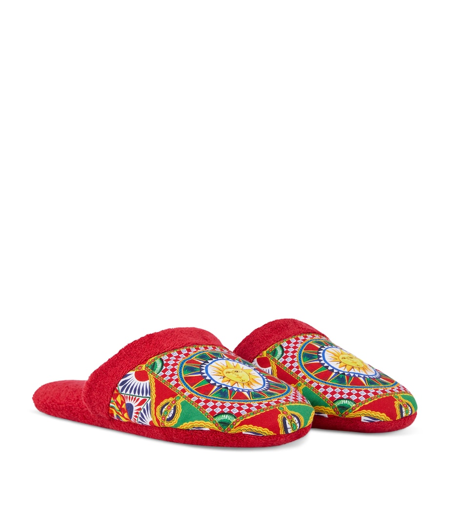 Carretto Siciliano Slippers UC034-CARRETTO/ROSSO Image 2