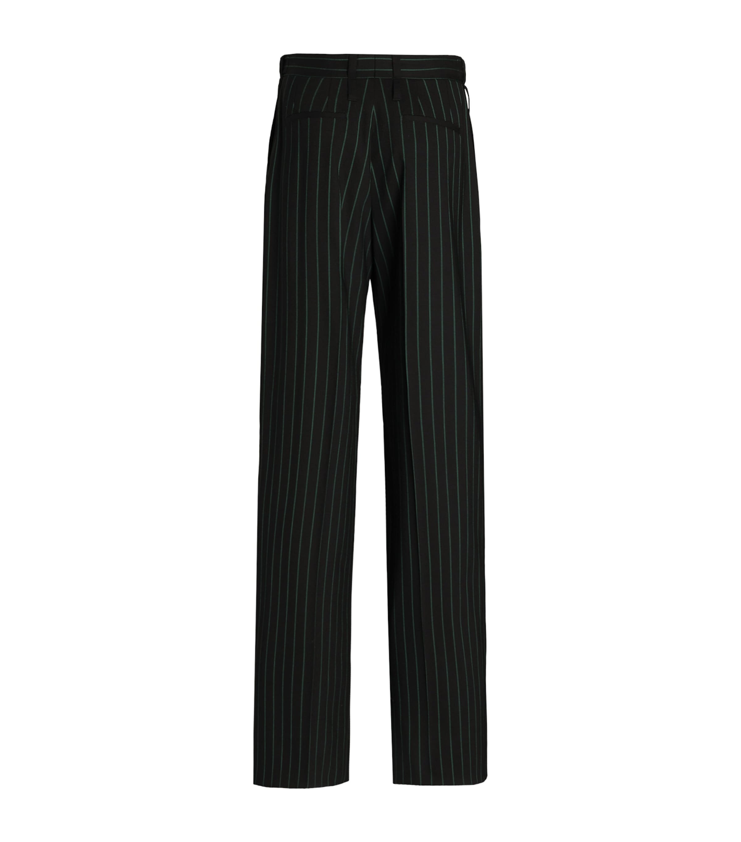 Dolce&Gabbana Womens Wool-Blend Stripe Trousers Striped Image 2
