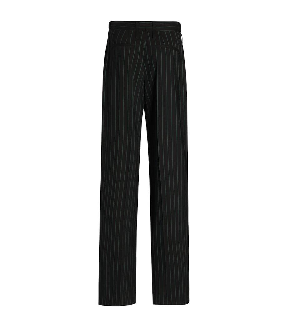 Dolce&Gabbana Womens Wool-Blend Stripe Trousers Striped Image 2