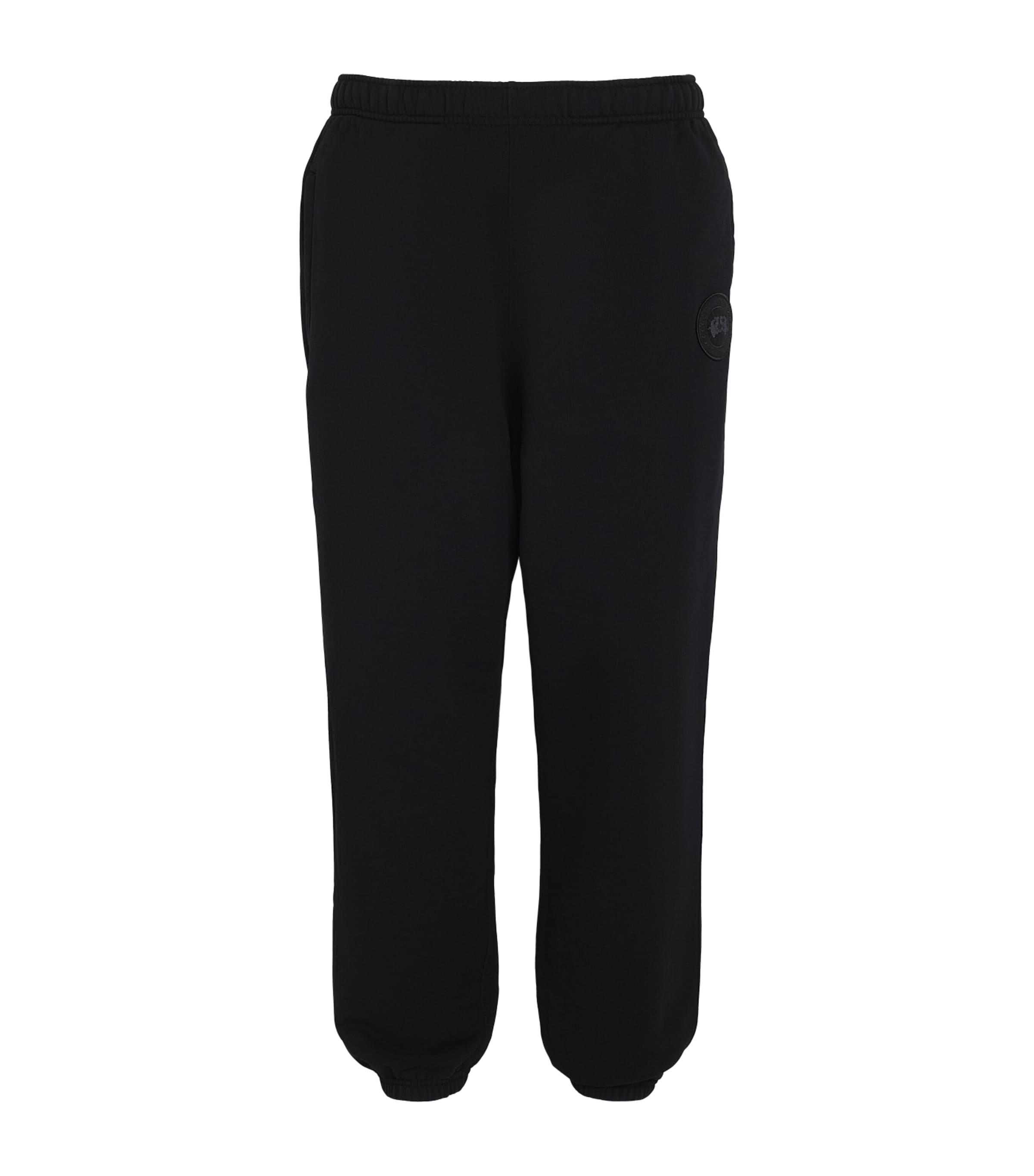 Canada Goose Mens Organic Cotton Tonal Rove Sweatpants Black Image 1