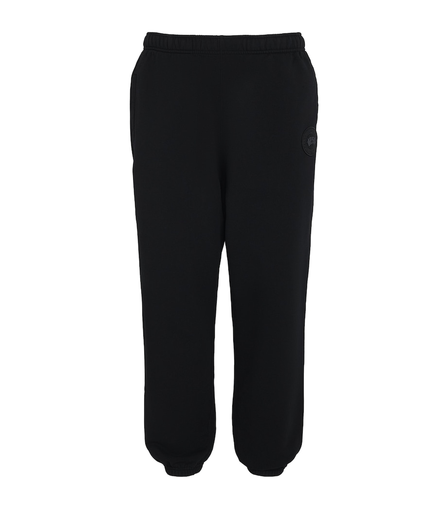 Canada Goose Mens Organic Cotton Tonal Rove Sweatpants Black Image 1