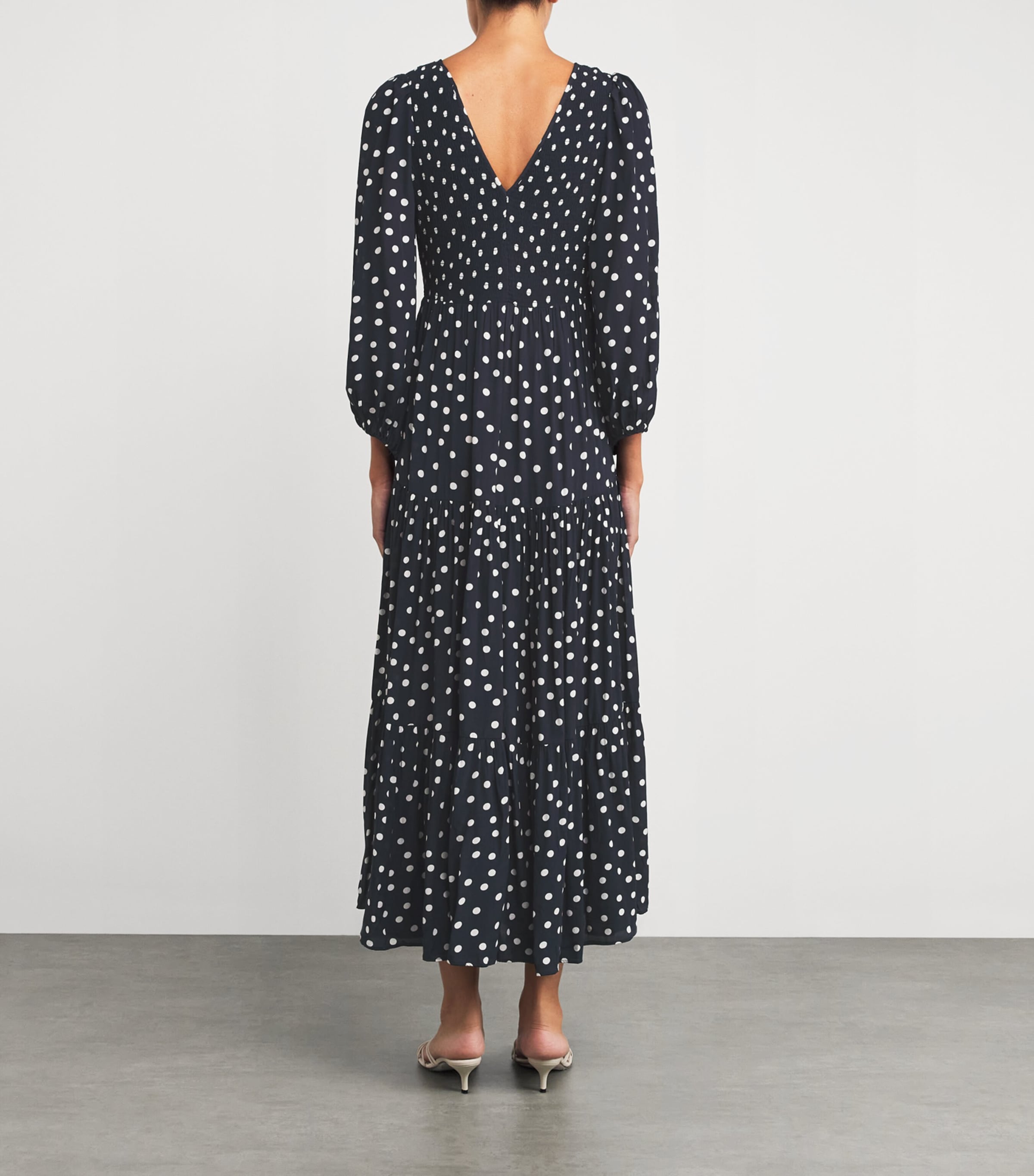 Polka-Dot Brooke Midi Dress BOHEMIA SPOT NAVY Image 3