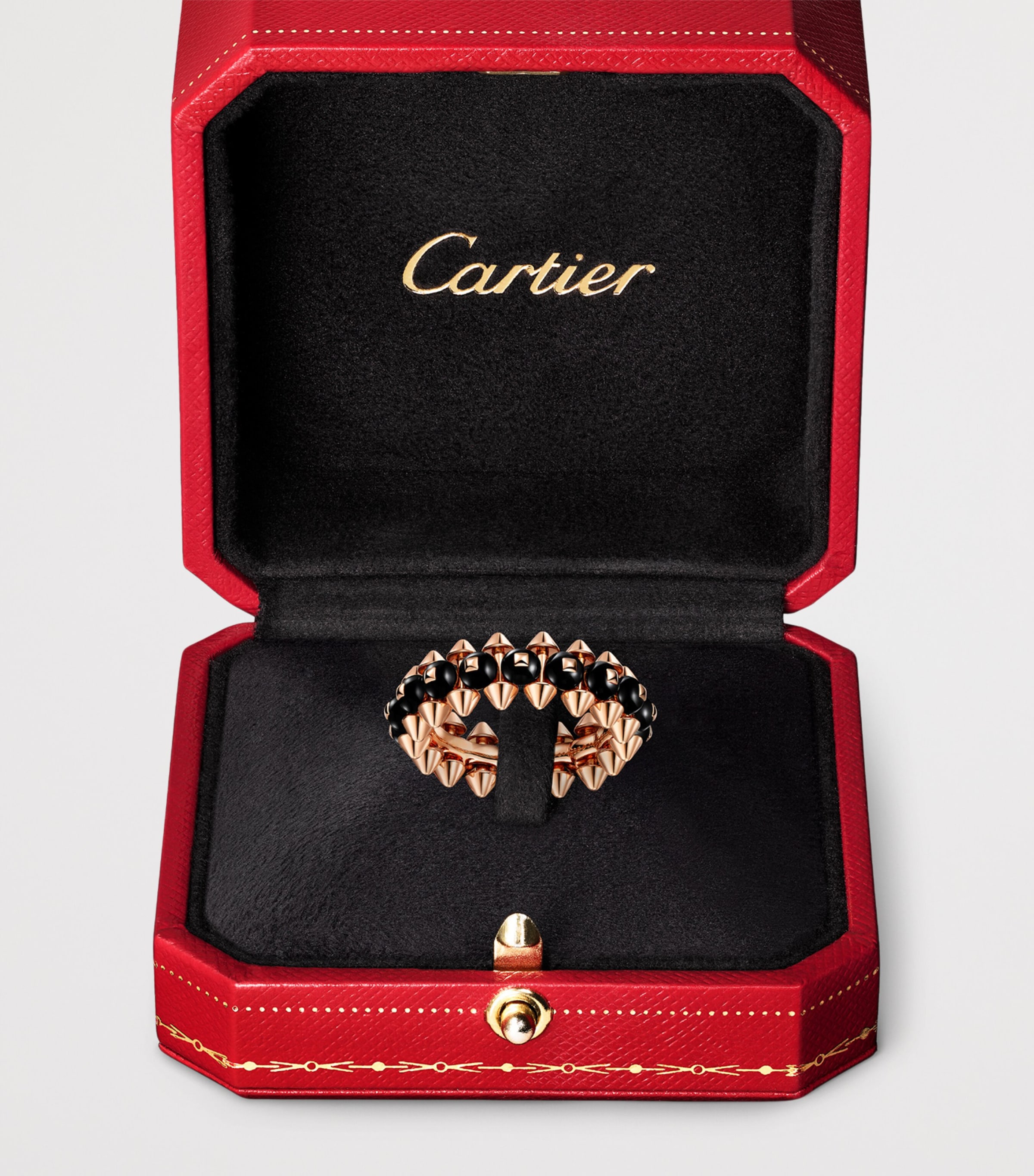 Cartier Rose Gold and Onyx Clash de Cartier Ring Rose Gold Image 5
