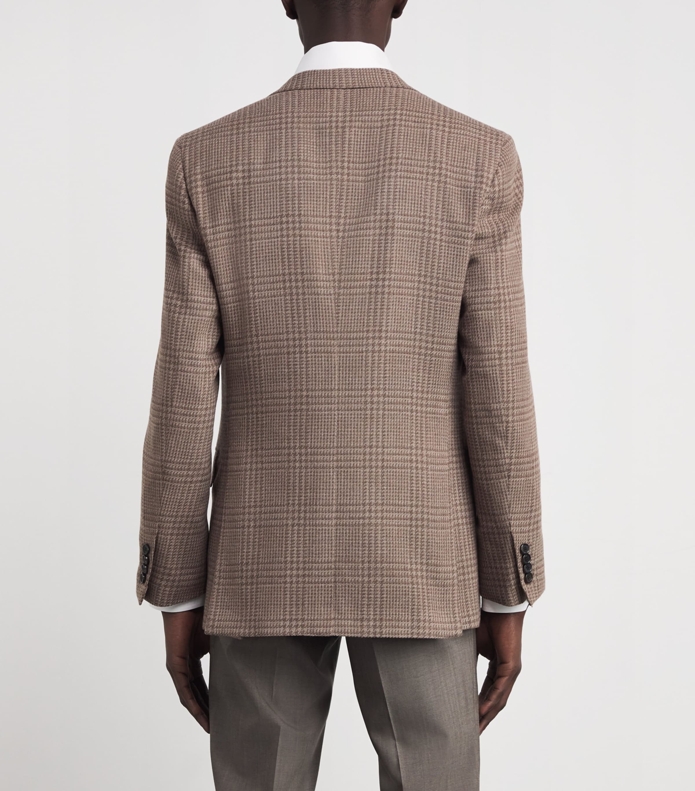 Wool-Silk Check Blazer 2800 Image 4