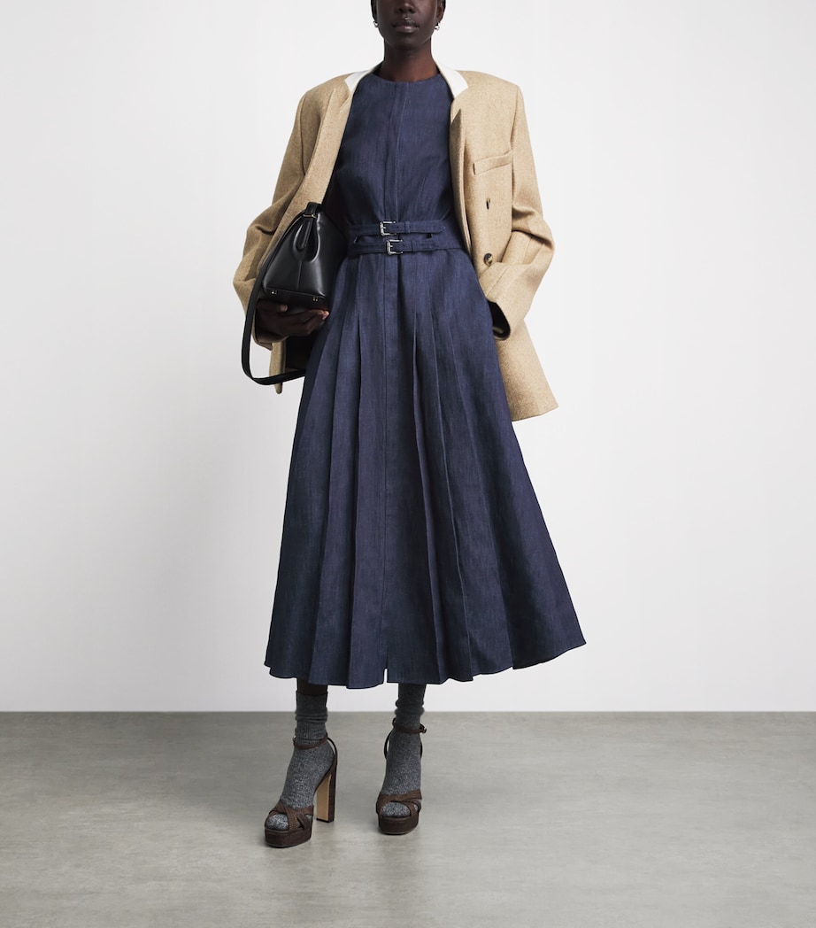 Gabriela Hearst Womens Denim Patricia Maxi Dress Dnm Denim Image 2