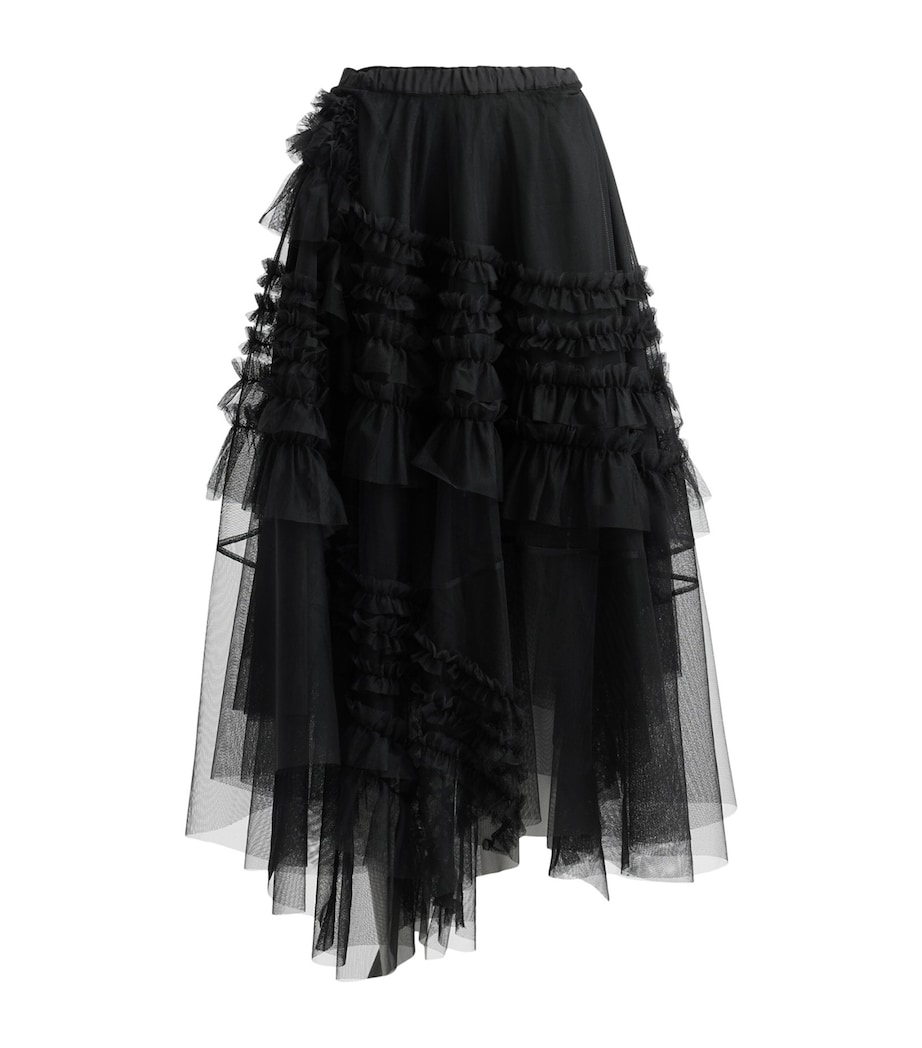 Tulle Jen Midi Skirt BLACK Image 1