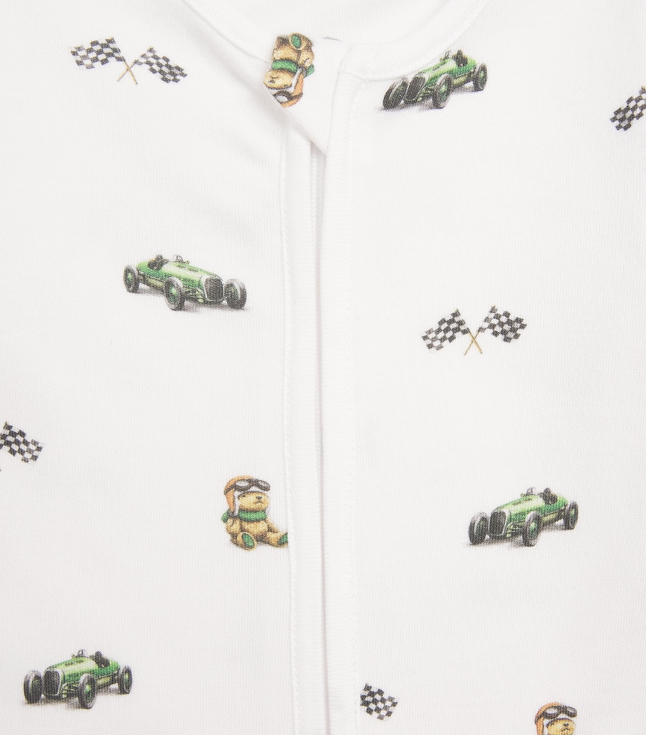 Rosa & Blue Bamboo-Organic Cotton Harrods Bear All-In-One (3-6 Months) Harrods Excl Image 3