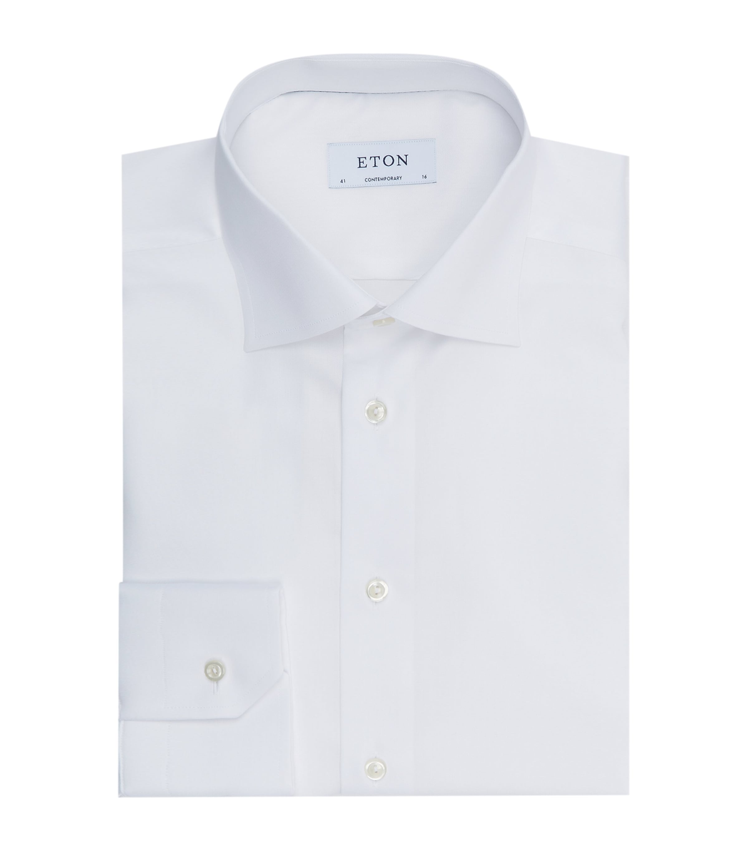 Eton Signature Twill Contemporary Fit Shirt In White