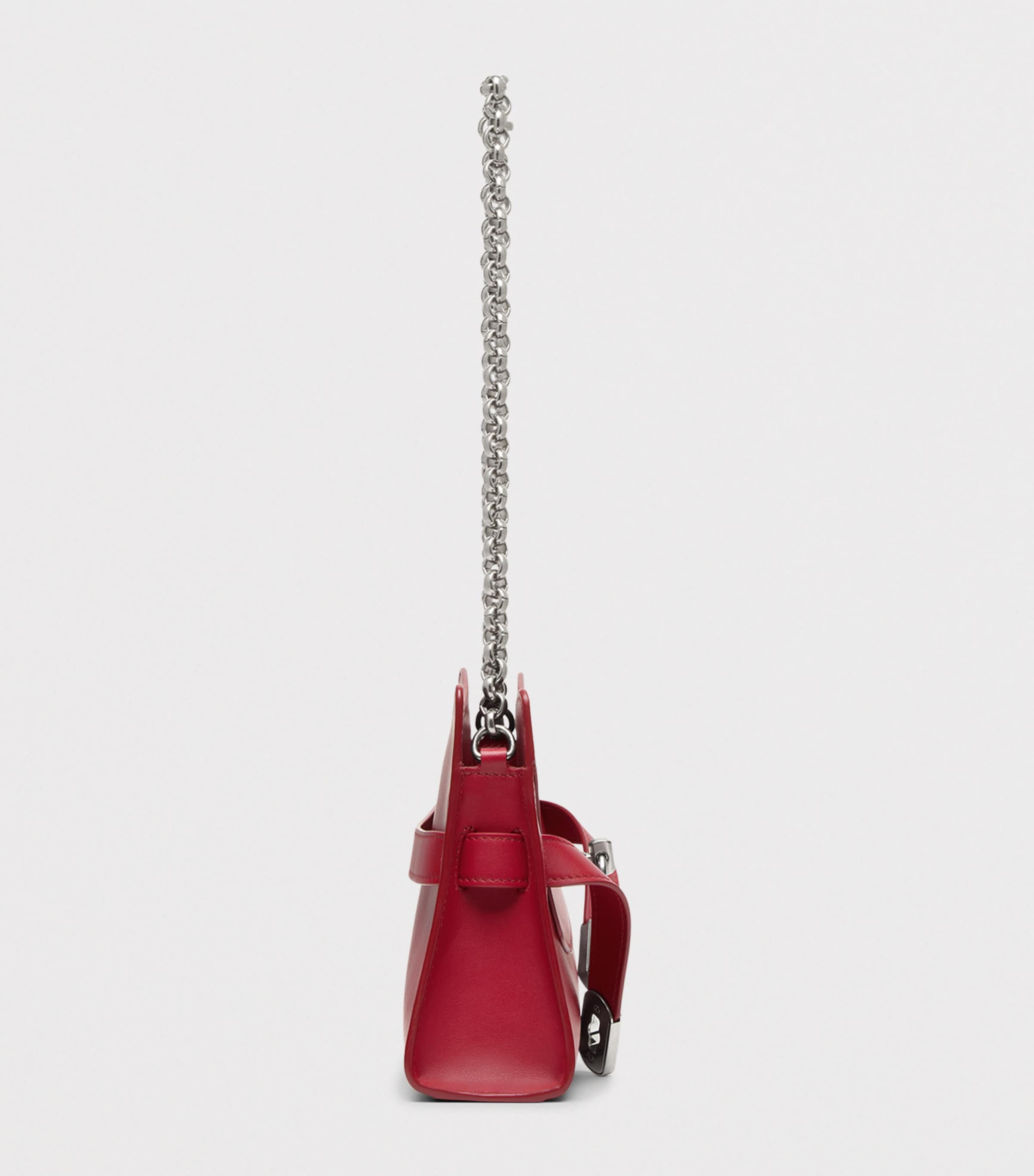 McQueen Mini Leather Locke Shoulder Bag Image 3
