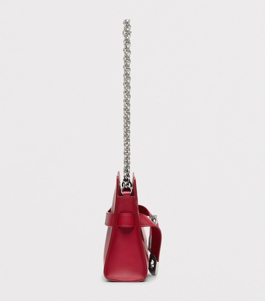 McQueen Mini Leather Locke Shoulder Bag Image 3