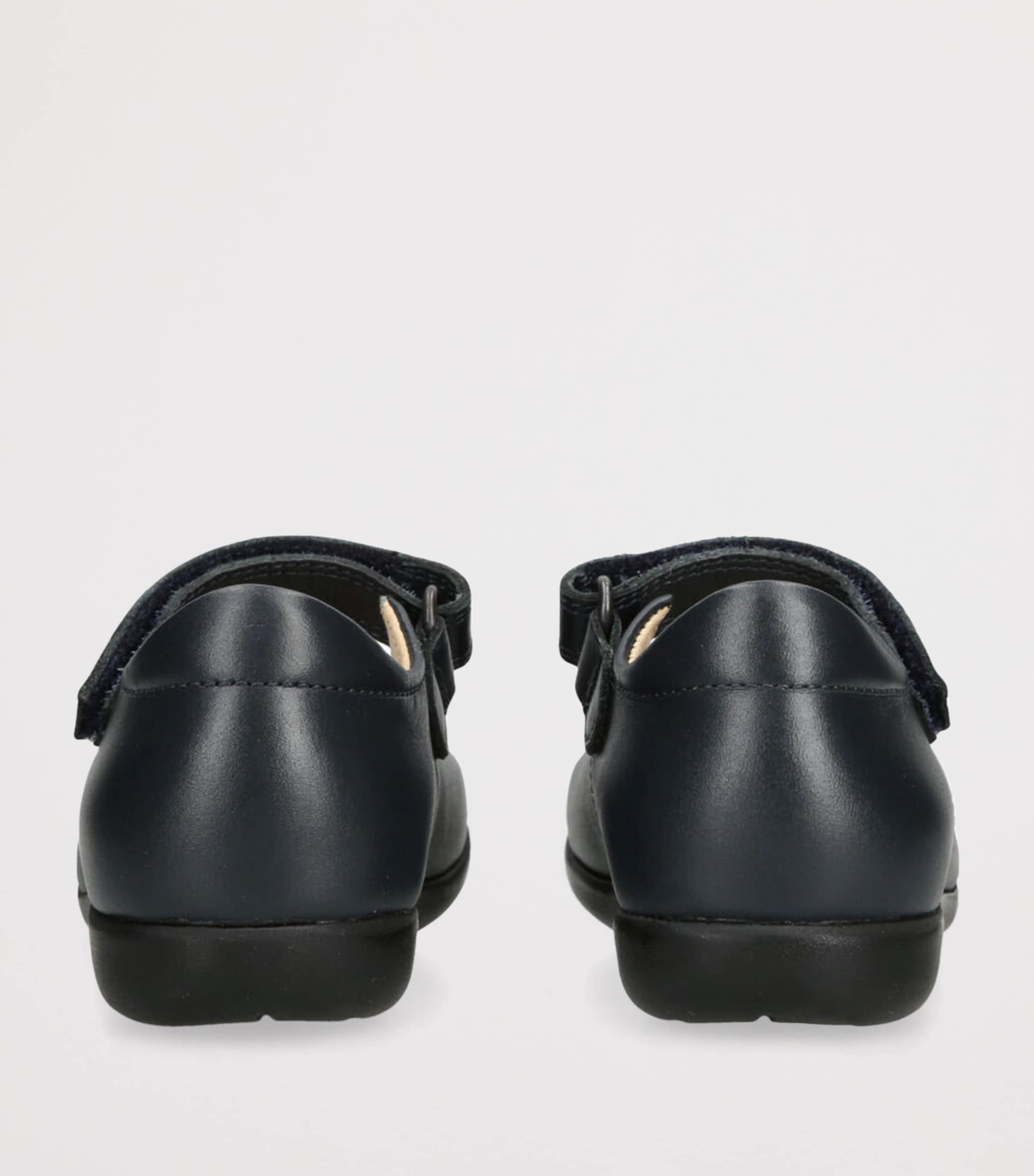 Trotters Leather Emily School Shoes Navy Image 2