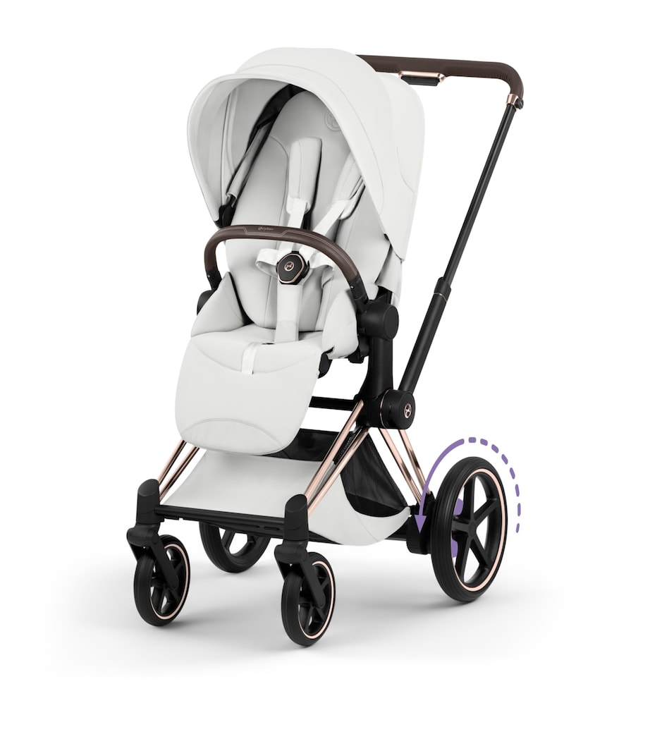 Cybex e-PRIAM Pushchair Frame - Platinum Style Collection Rosegold Image 12