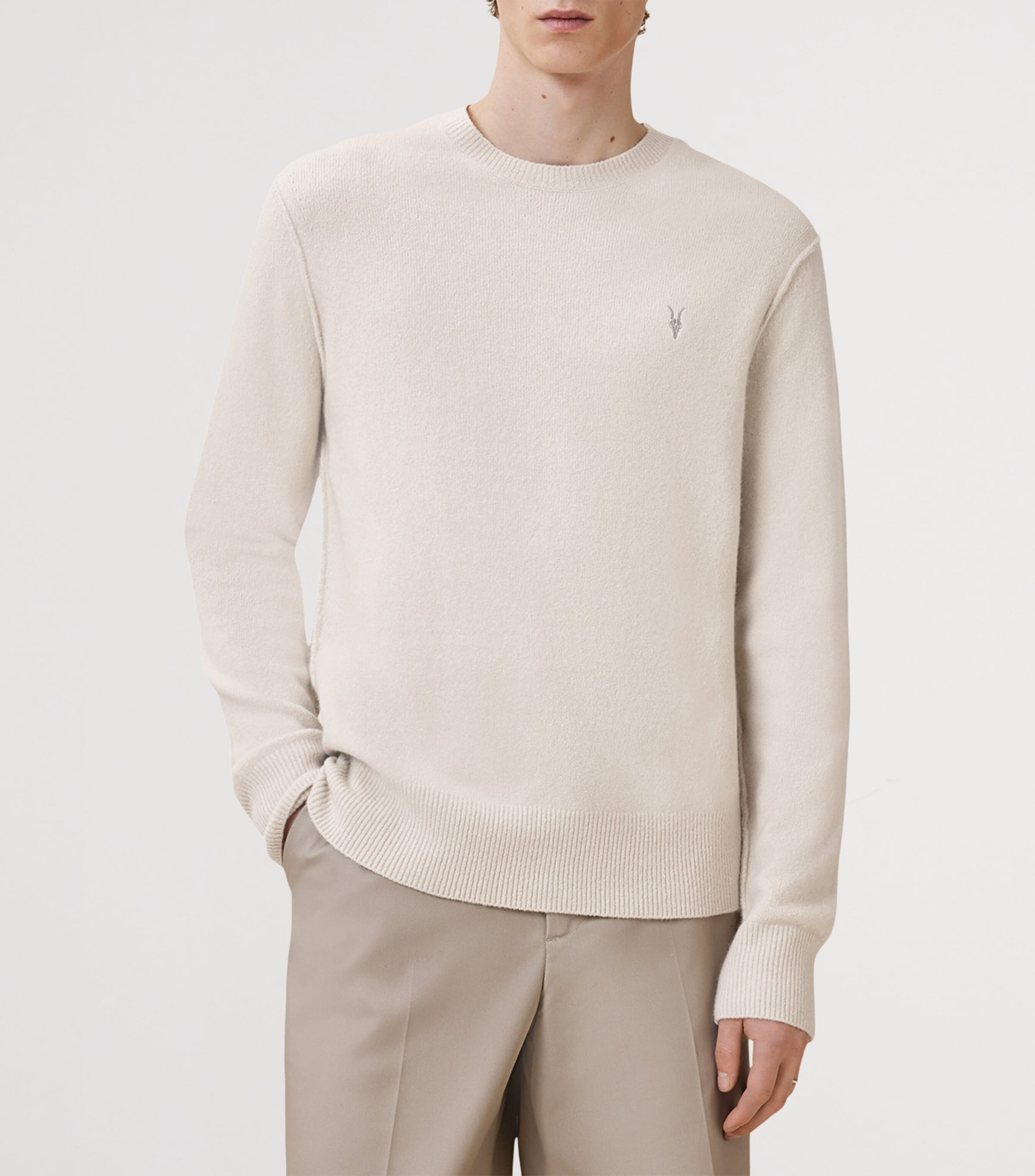 Crew-Neck Statten Sweatshirt CLOUDY WHITE Image 6