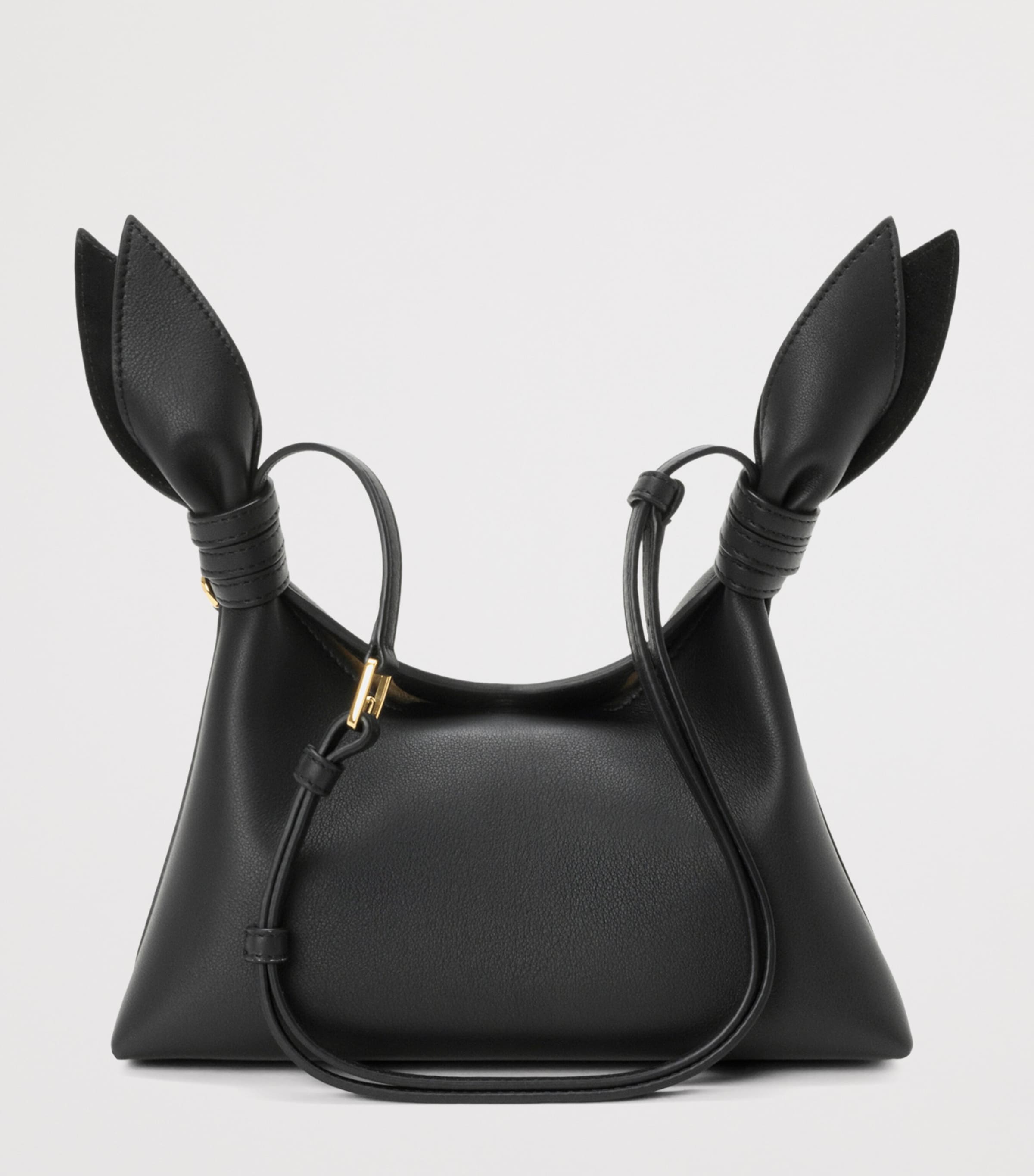 LOEWE Mini Leather Scarf Shoulder Bag Black Image 5