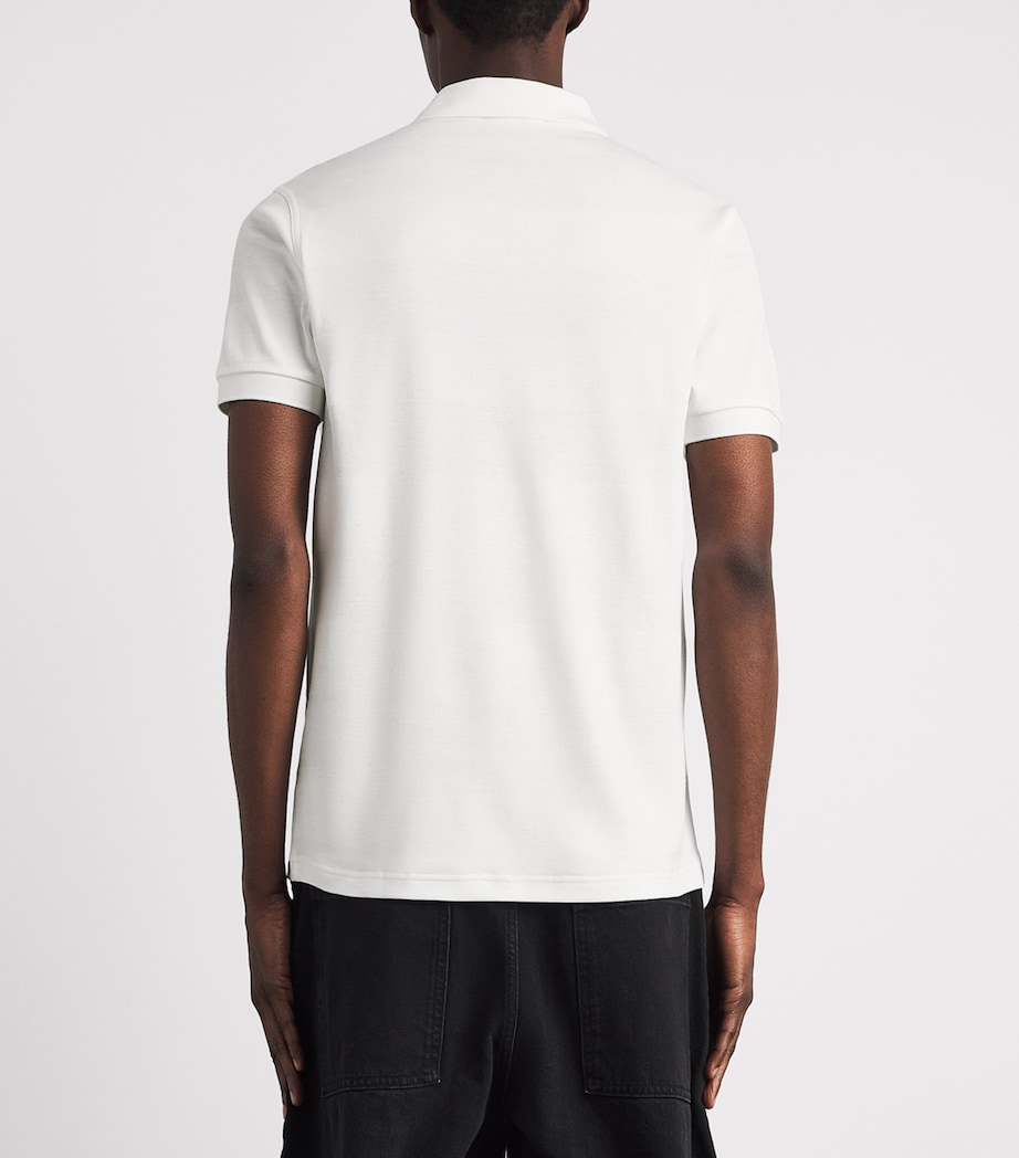 Fred Perry Mens Cotton Piqué Polo Shirt Snow White Image 5
