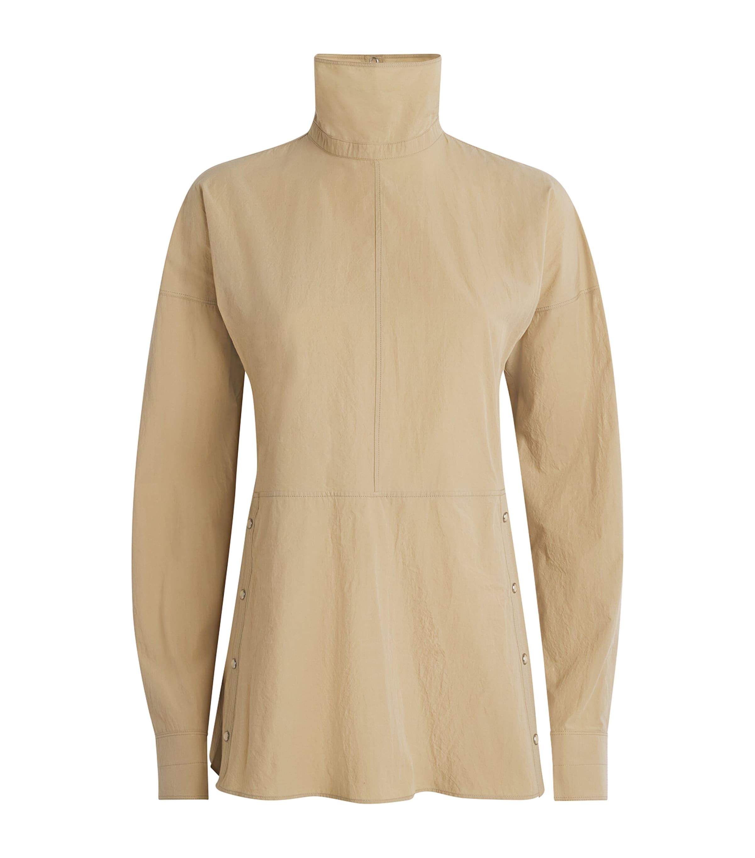 Lemaire Womens Press-Stud Plastron Top Natural Beige Image 1