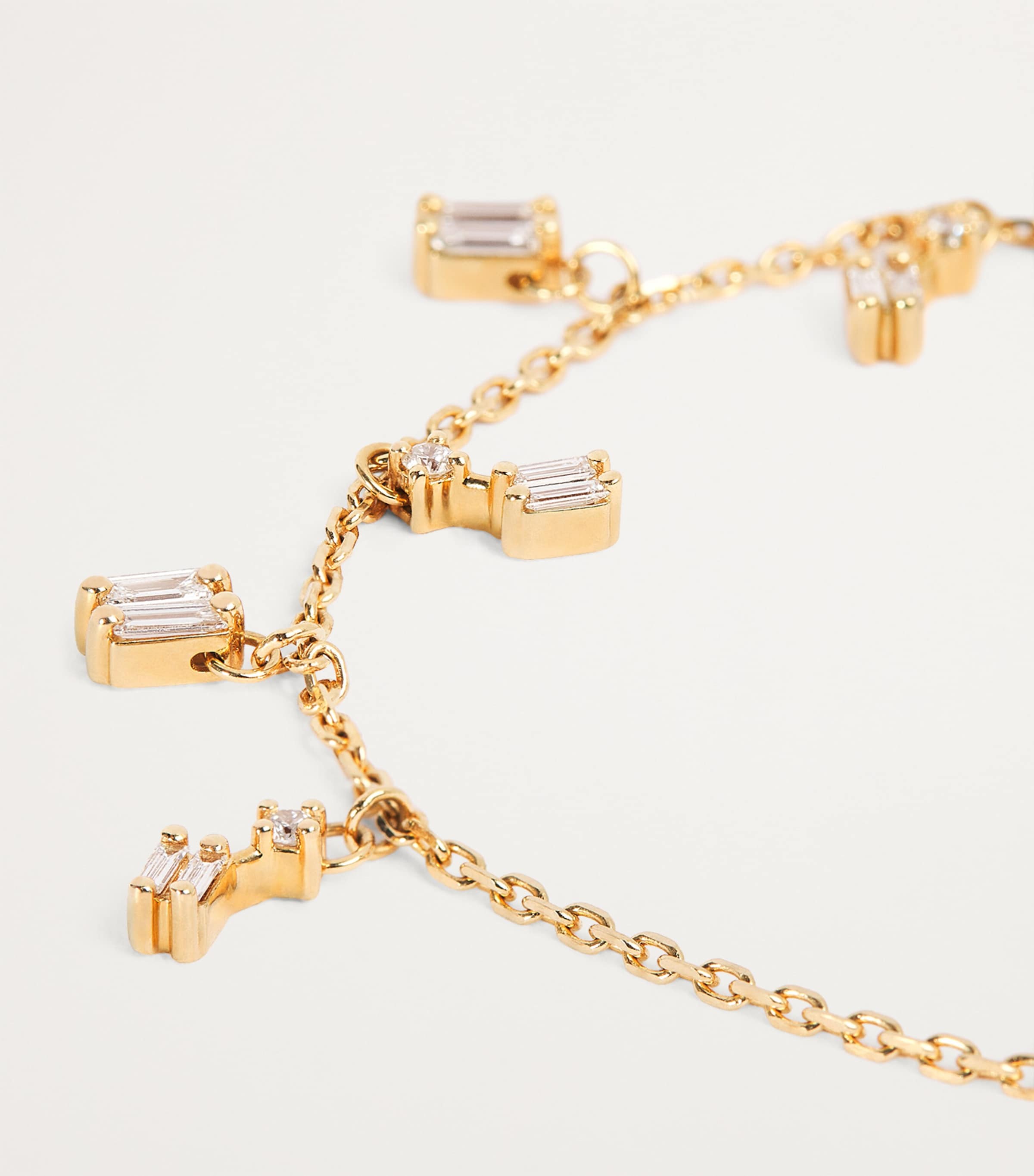 Yellow Gold and Diamond Classic Fireworks Cascade Necklace 18K YG/WD Image 5