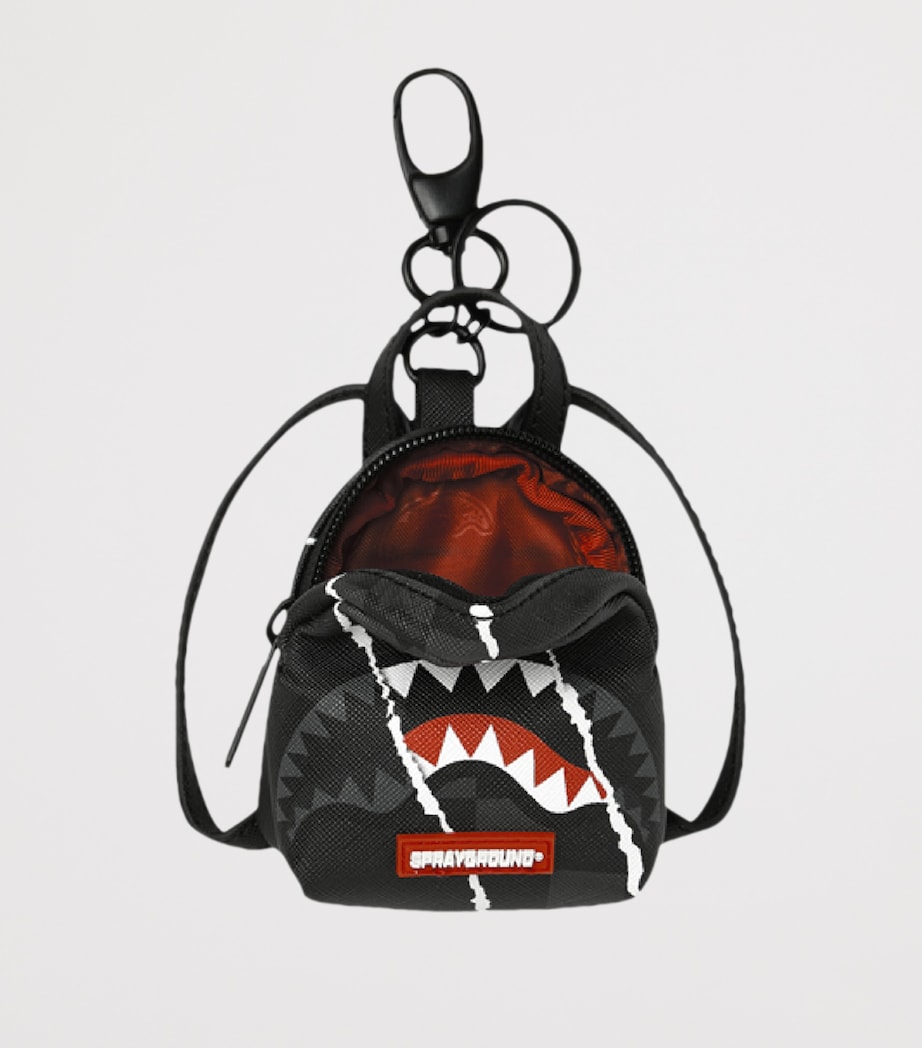 Sprayground Centre Rip Revealing Grey Keyring Grey Image 4