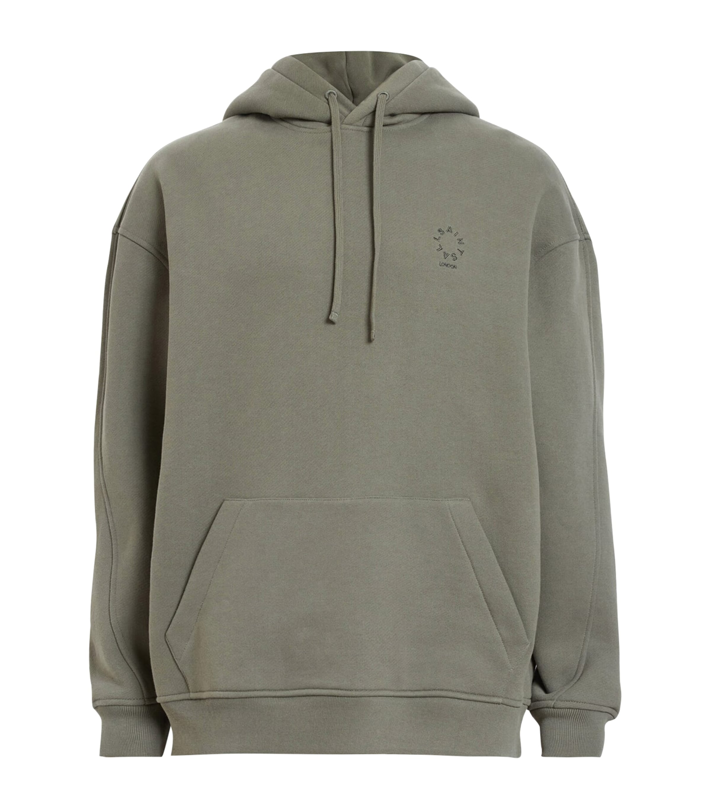 Allsaints Organic Cotton Haven Oth Hoodie In Green