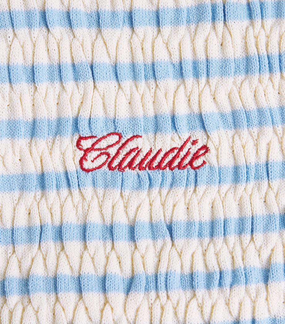 Claudie Pierlot Womens Knitted Stripe Top Dual Color Image 6
