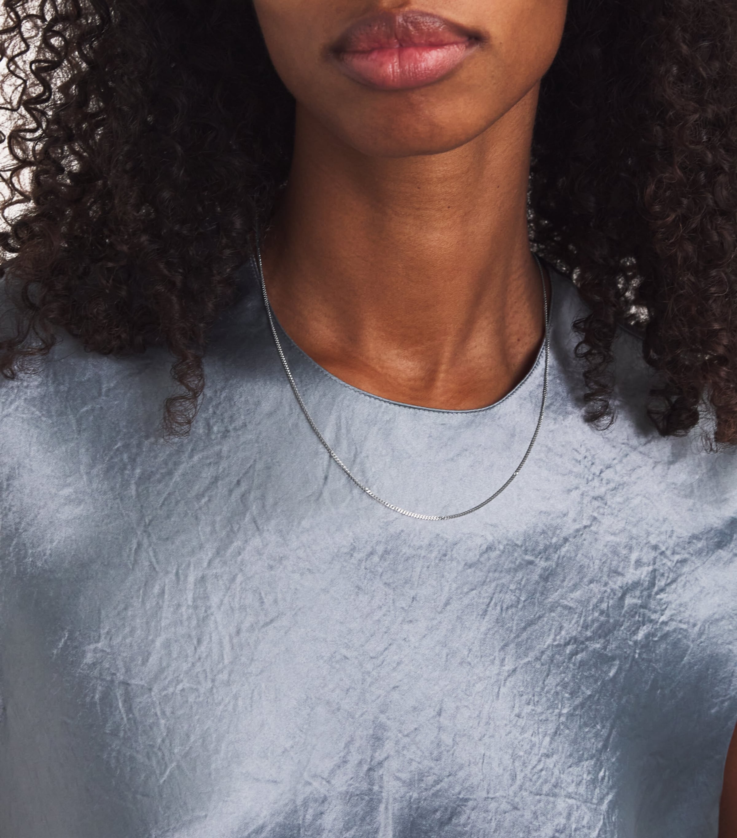 Astrid & Miyu White Gold Bold Miyu Necklace White Gold Image 2