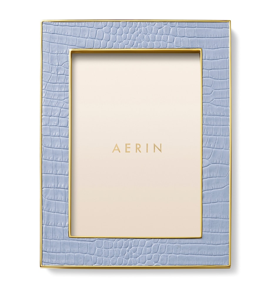 Leather Classic Photo Frame (5’’ x 7’’) BLUE Image 1