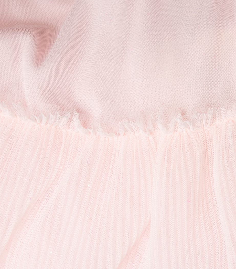 Billieblush Pleated Tulle Asymmetric Dress (3-12 Years) Pale Image 3