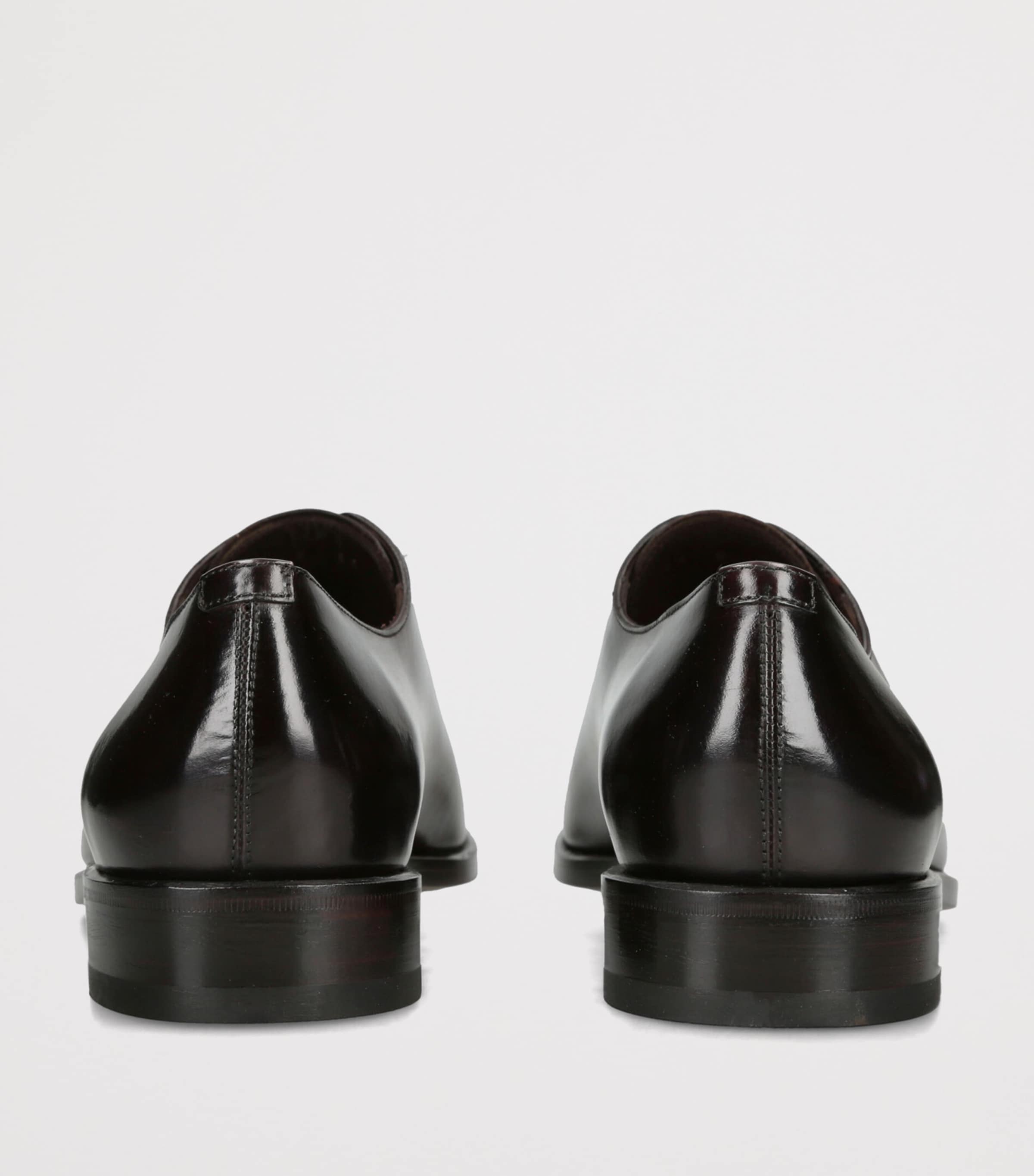 Salvatore Ferragamo Leather Oxford Shoes Dark Brown Image 4