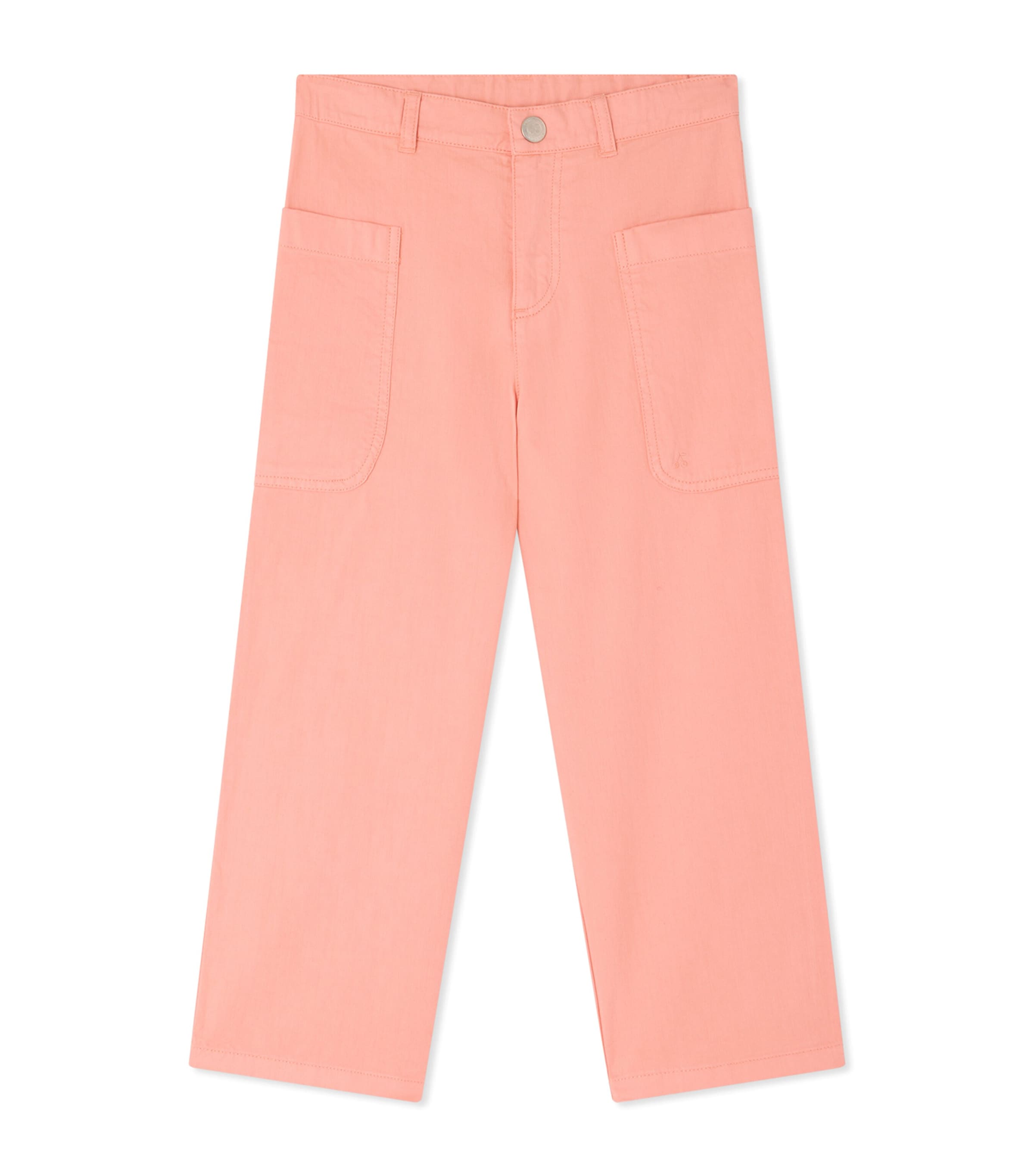Bonpoint Cotton Looping Trousers (10-14 Years) Rose Bonbon Image 1