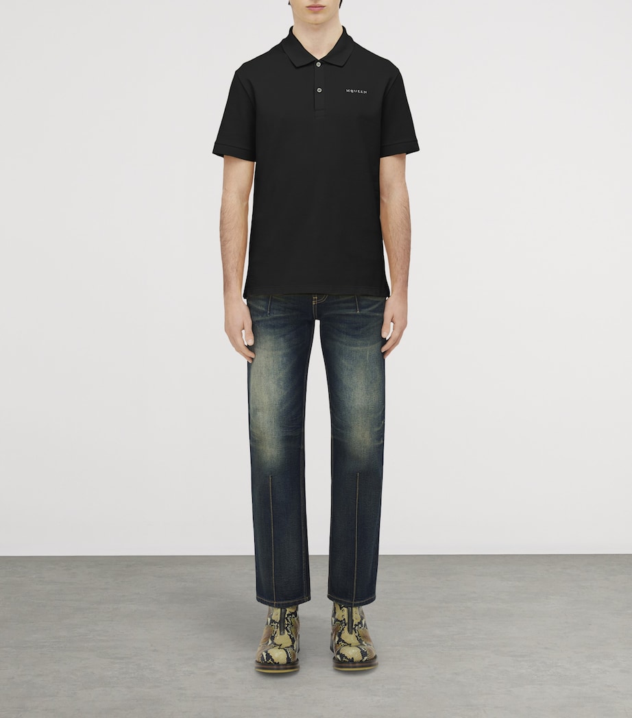 Cotton Logo Polo Shirt 1000 Image 2