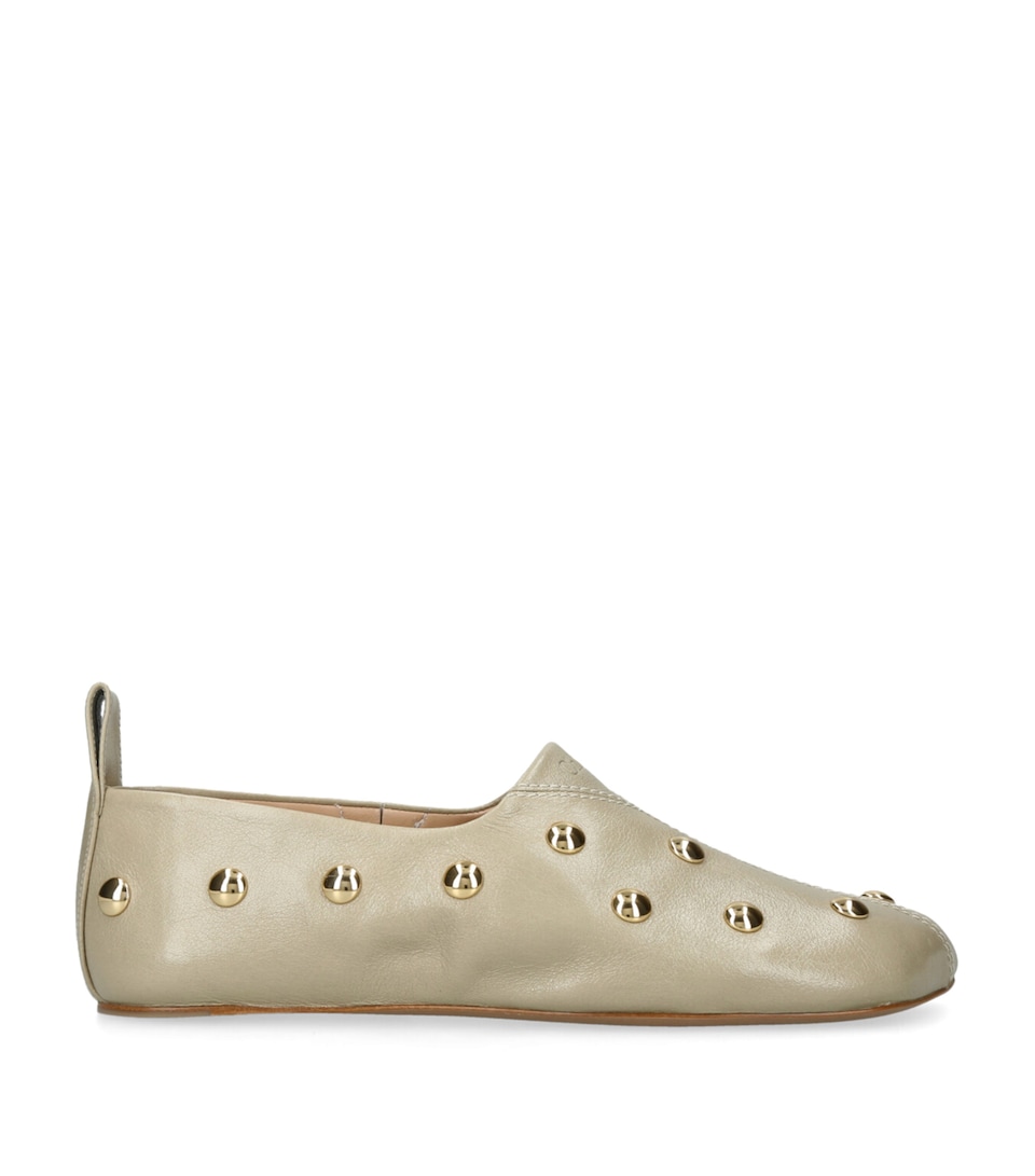 Leather Studded Rita Ballet Flats