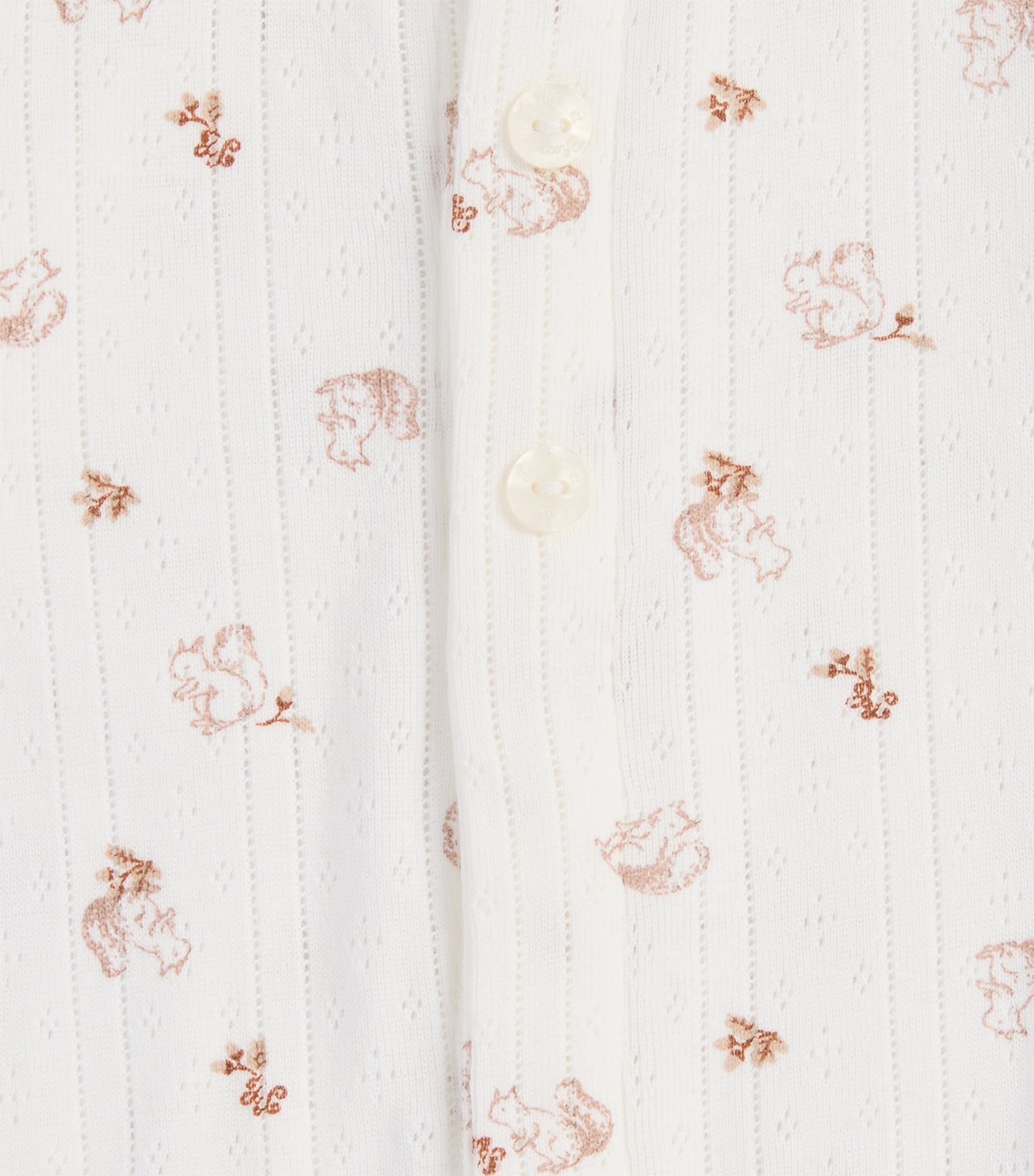 Tartine et Chocolat Cotton Shirt and Trousers Pyjama Set (0-24 Months) Clair Image 2