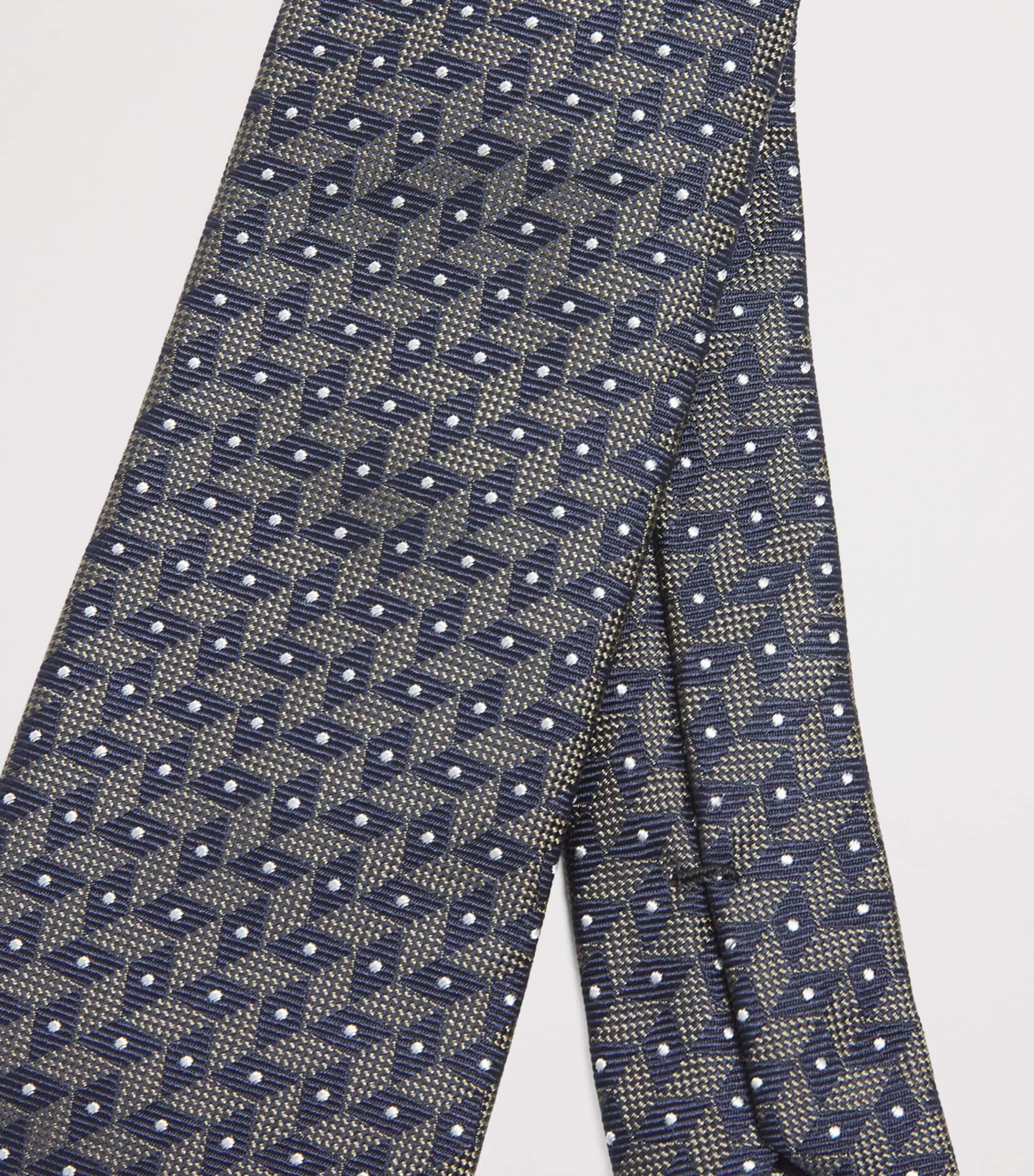 Giorgio Armani Silk Geometric Tie Image 4