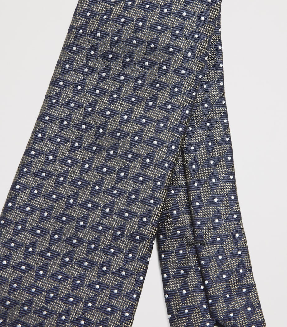Silk Geometric Tie FB160 Image 4